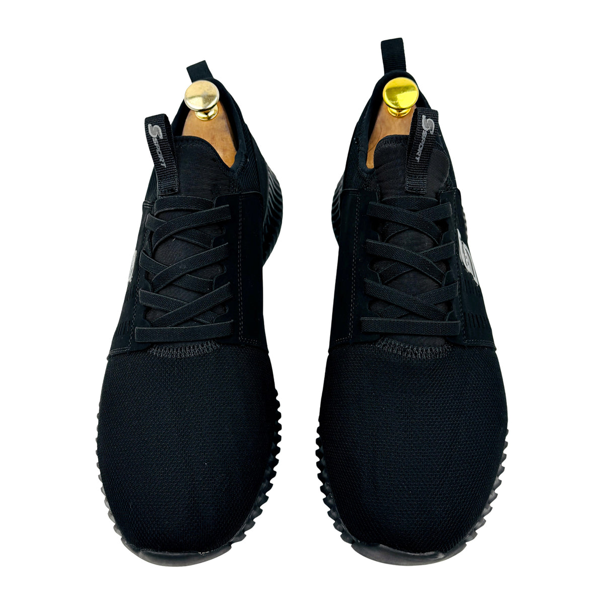 Skechers S Sport Brennen 2.0 Black Shoes (Size 44)
