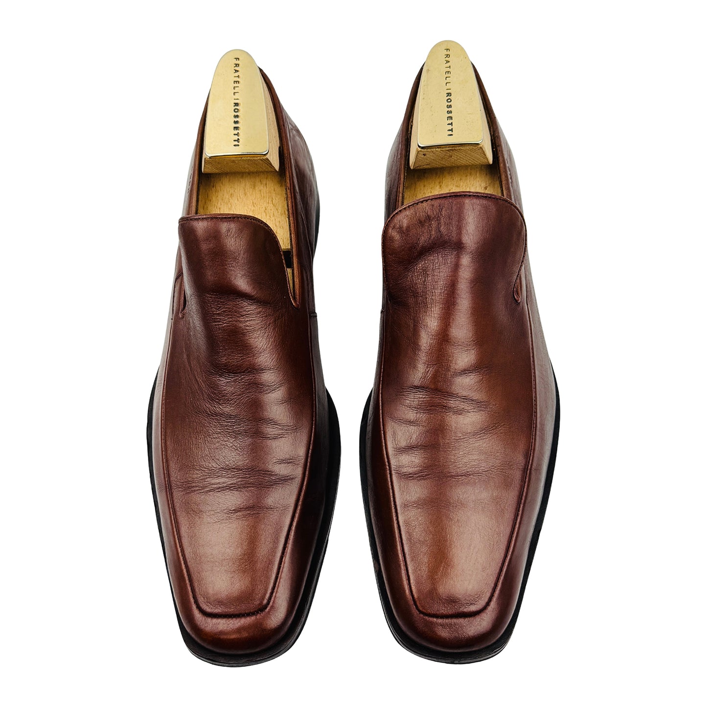 Hugo Boss Men's Brown Leather Loafers (Size 43.5)