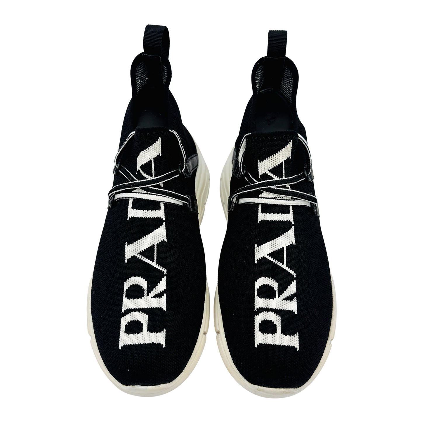 Prada Men's Textile Polarius Sock Knit Sneakers (Size 38/39)