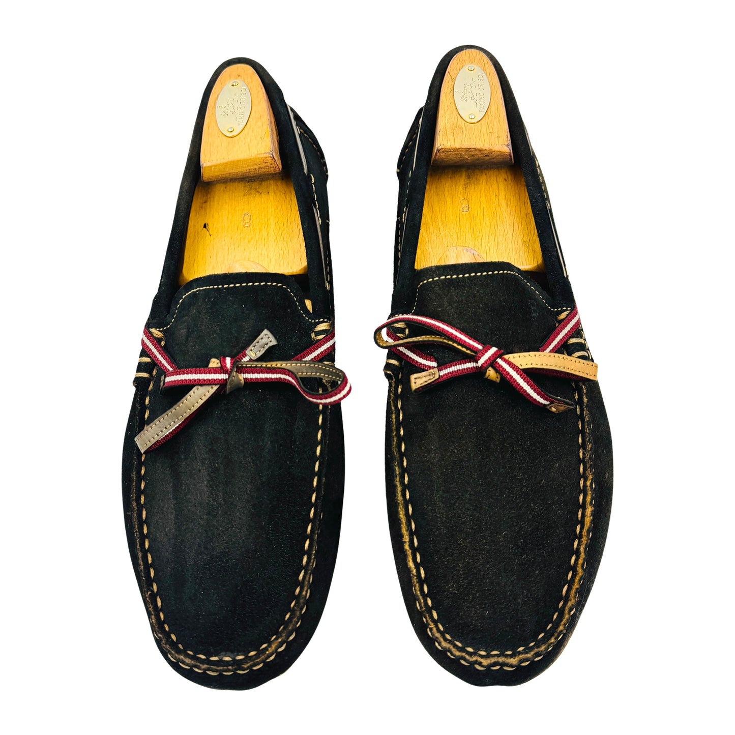 Bally Men's Dark Brown Suede Driving Loafers (Size 43)