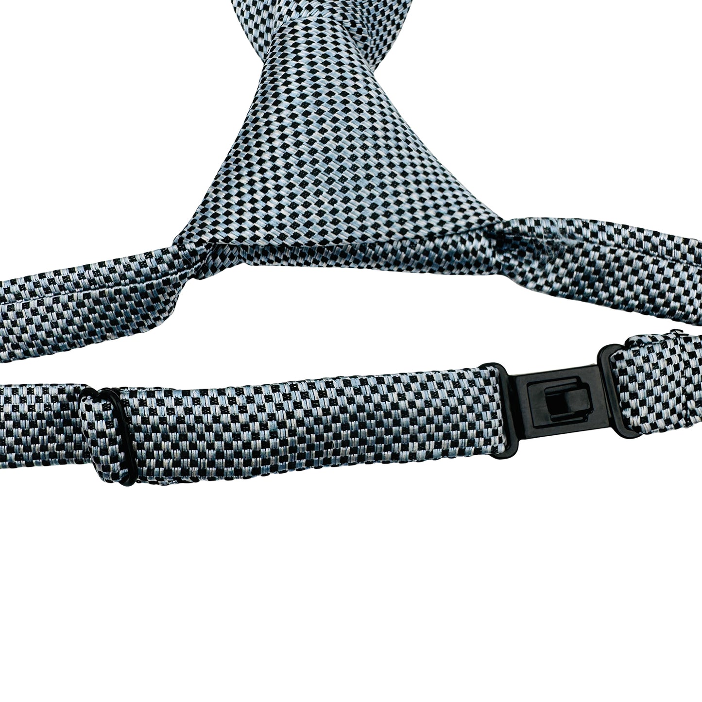Imported Grey 'Checkered Pattern' Tie (Size Regular)