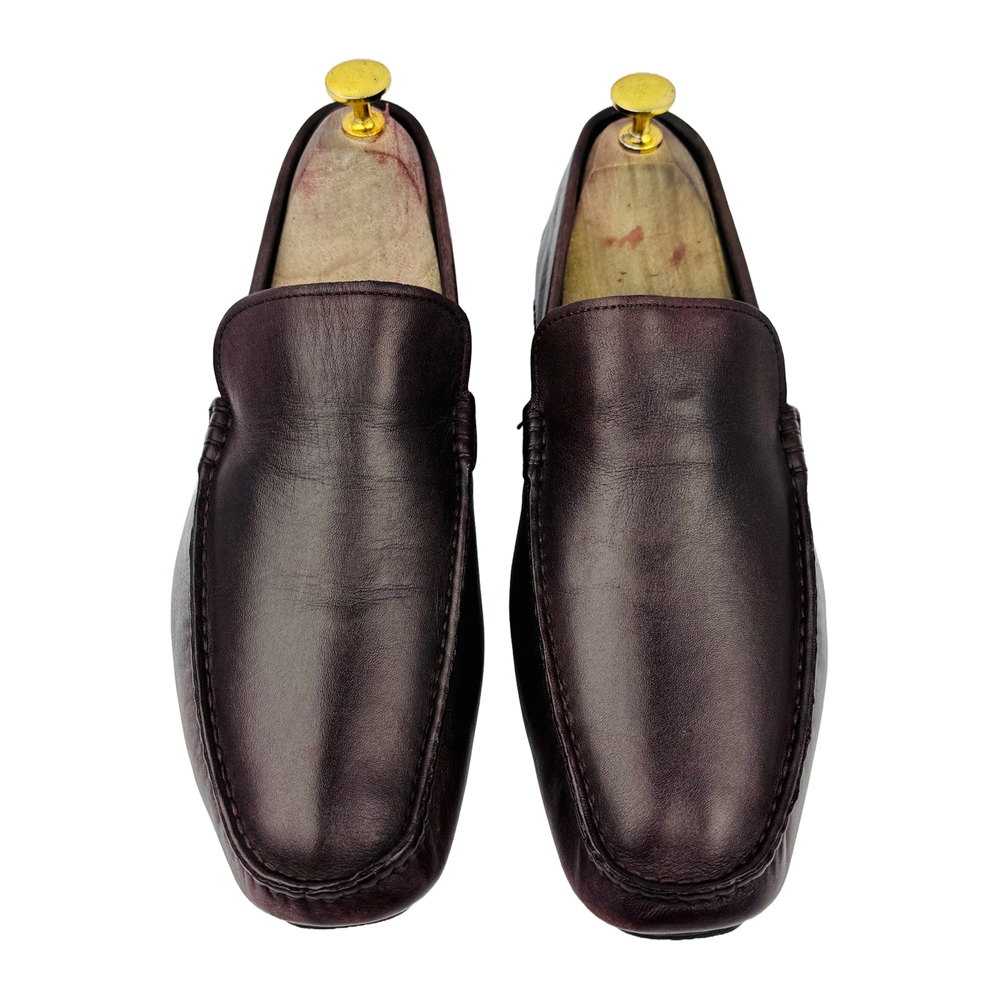 Front image of Bally Men's Brown Driving Loafers (Size 41/41.5)