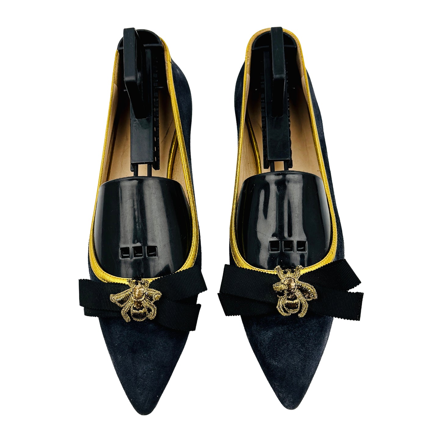 Gucci Black Leather Ballet Flats (Size 35.5) - 417574