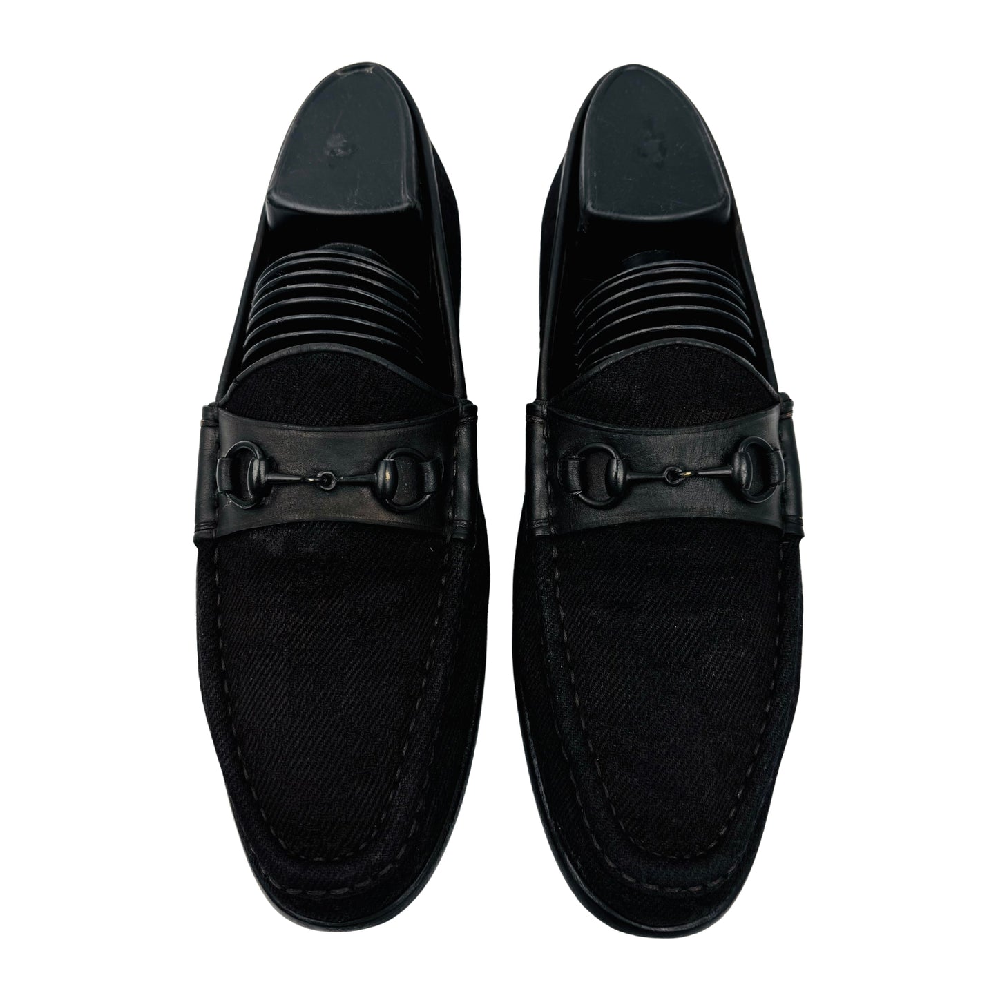 Gucci GG Canvas Black Loafers (Size 38/38.5) - 102696