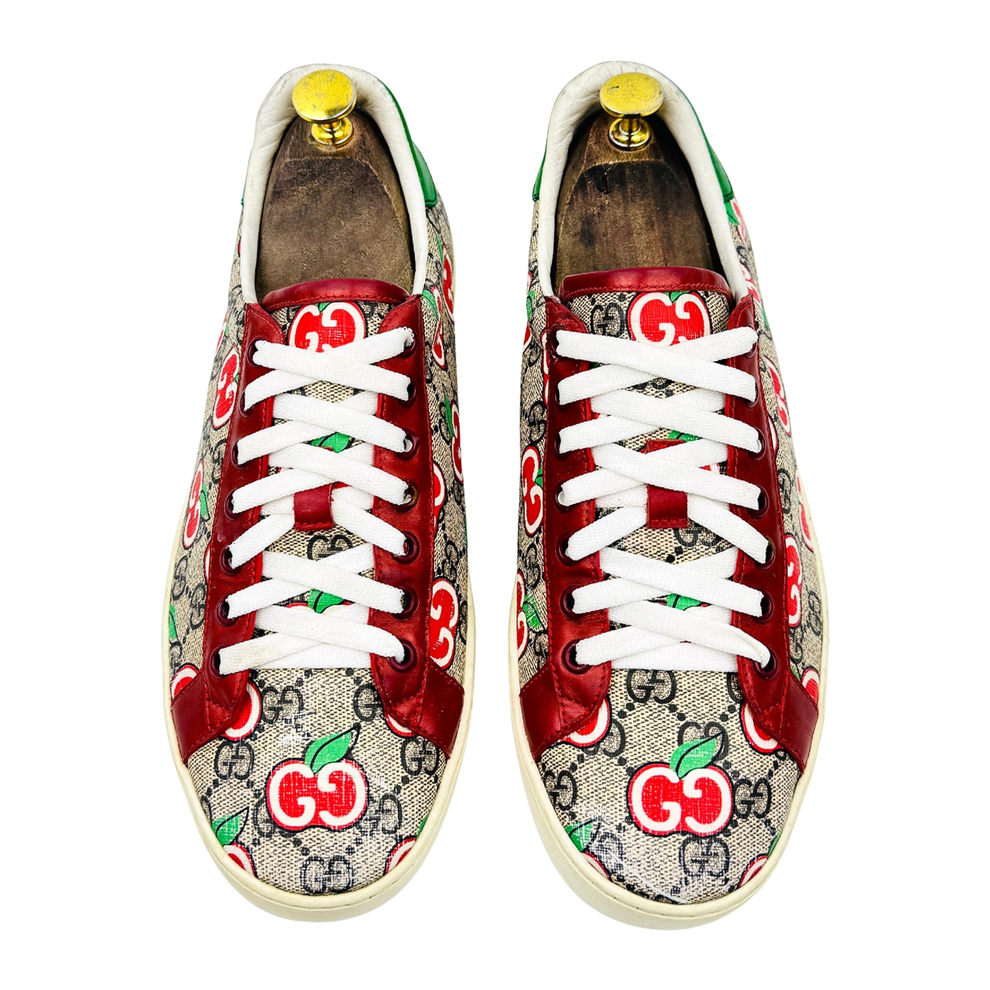 Gucci Ace GG Apple Beige Sneakers (Size 42)