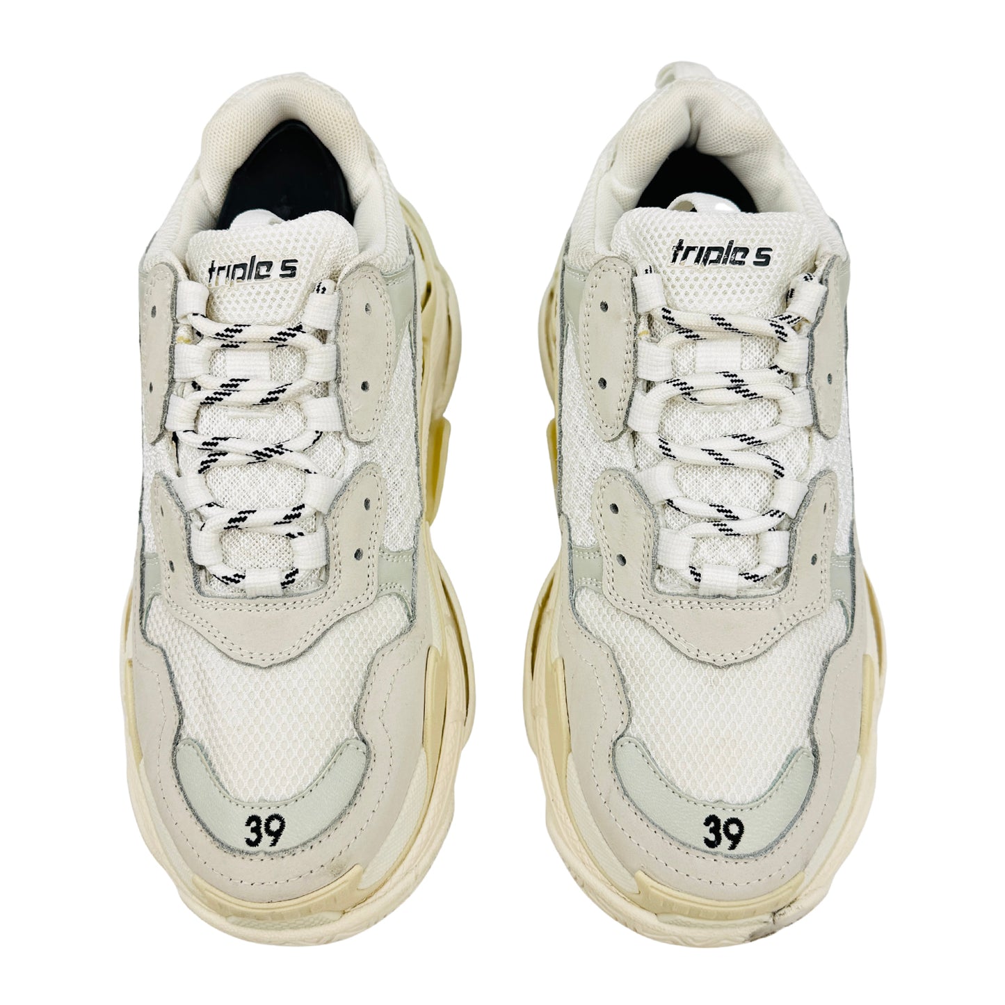 Balenciaga Triple S 'Cream Off-White' Shoes (Size 39)