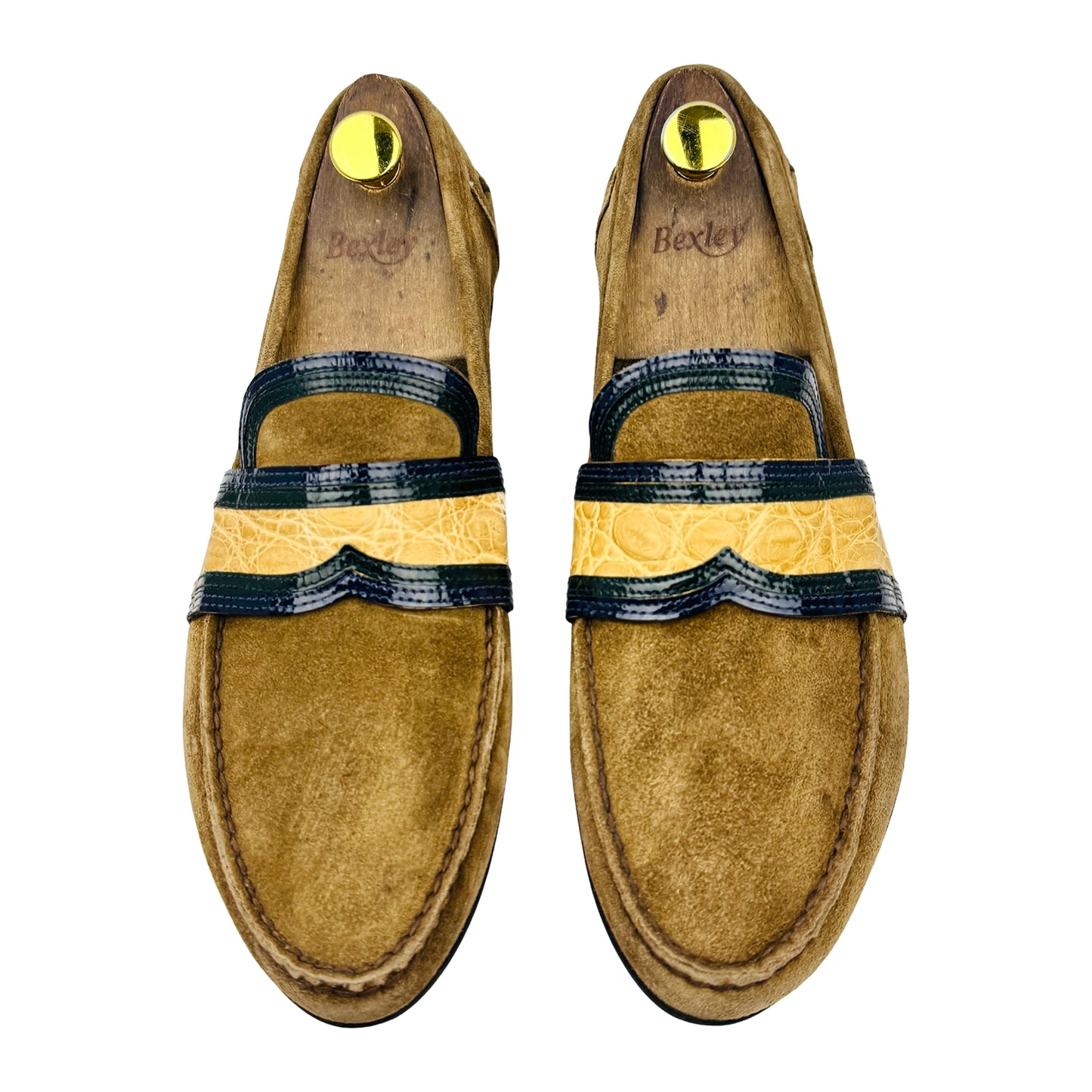 Prada Men's Brown Suede Driving Loafers (Size 43)