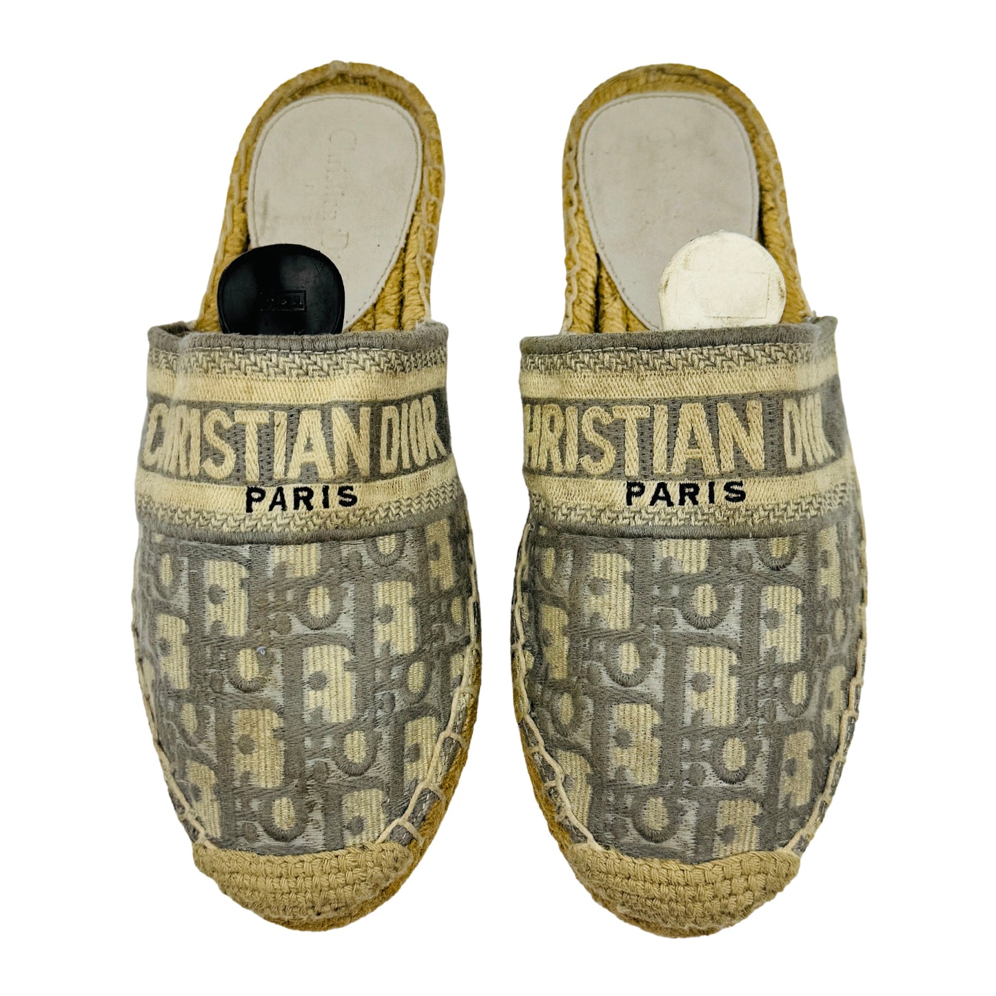 Dior Granville Oblique Espadrille Slides (Size 38/38.5)