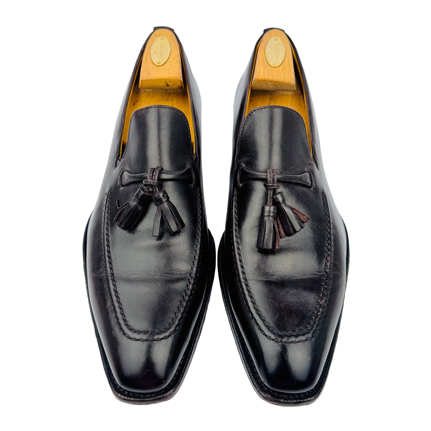 Hugo Boss Men's Brown Tassel Leather Loafers (Size 42.5/43)