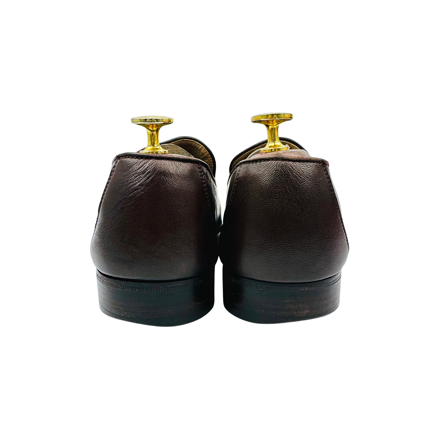 Bally Vintage Dark Brown Leather Loafers (Size 42)