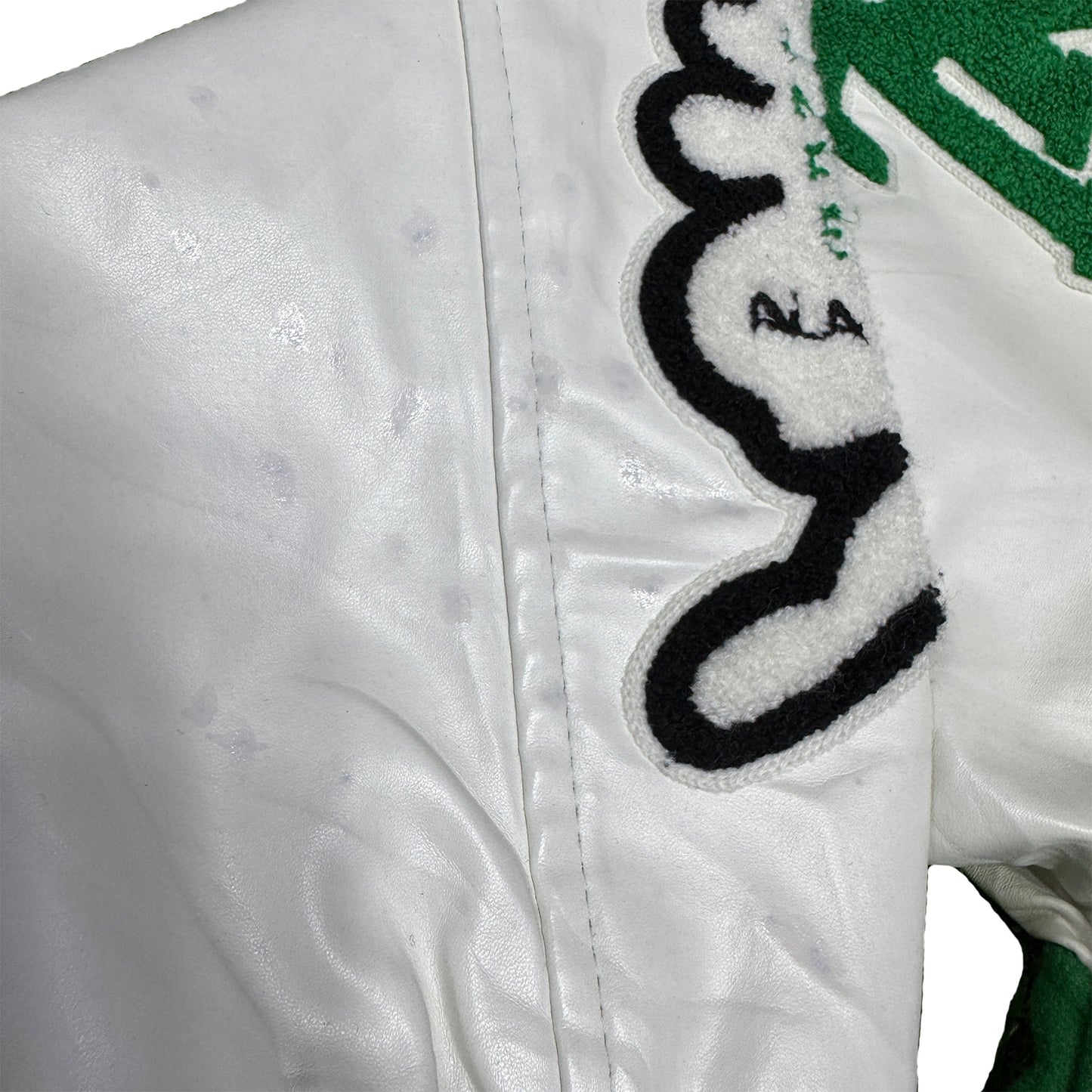 Louis Vuitton Men's Green Varsity Jacket (Size Medium)