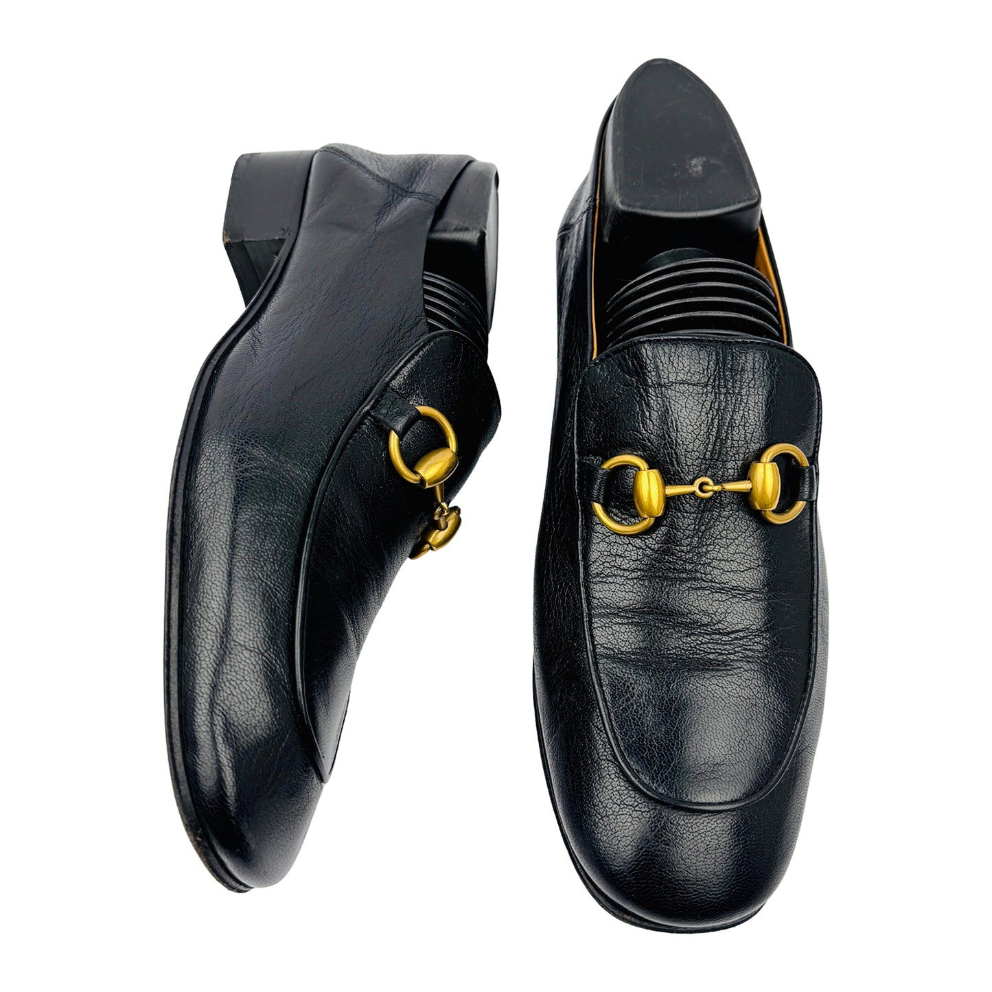 Gucci Women's 1953 Horsebit Black Loafers (Size 37.5/38) - 571050