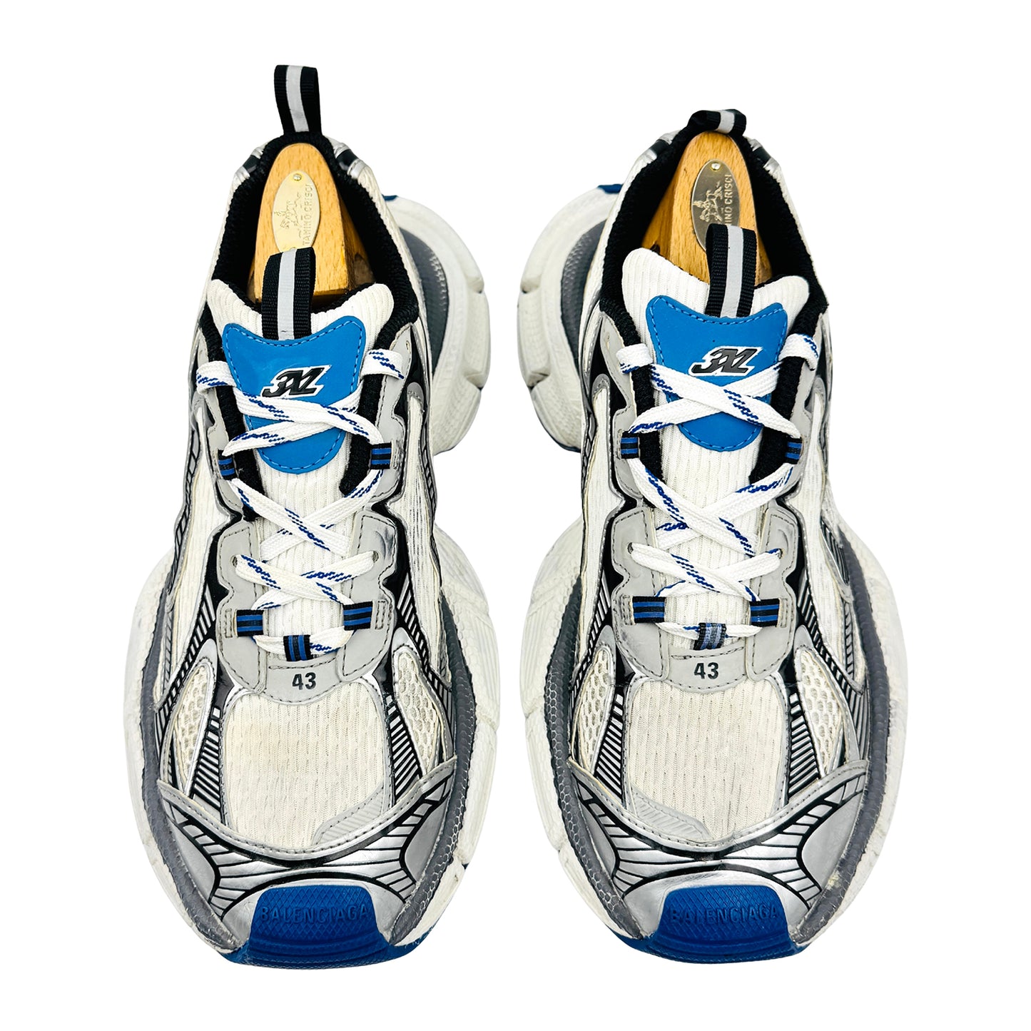 Balenciaga Men's 3XL 'White Blue' Shoes (Size 43)