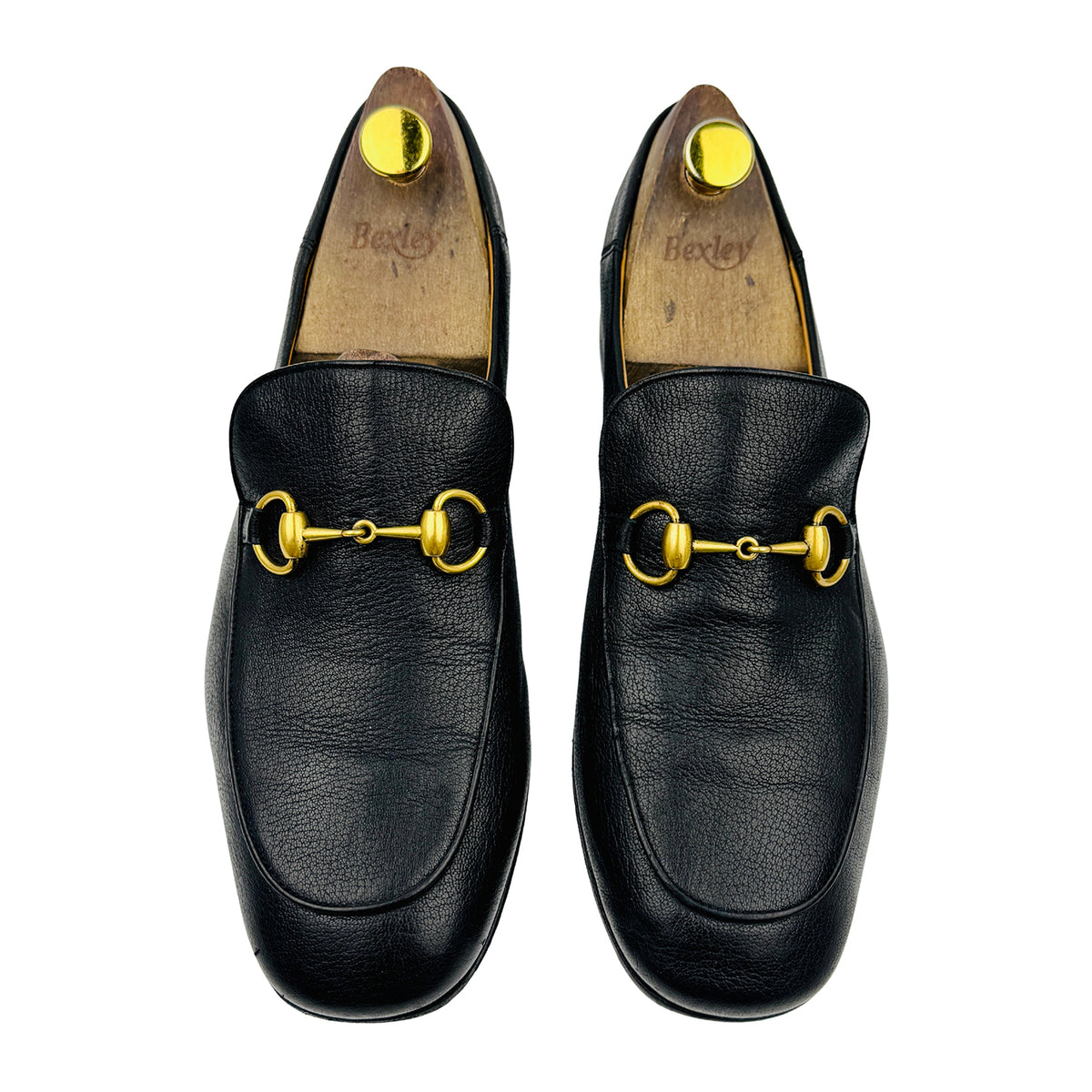 Gucci Men's Black Horsebit Loafers (Size 43)