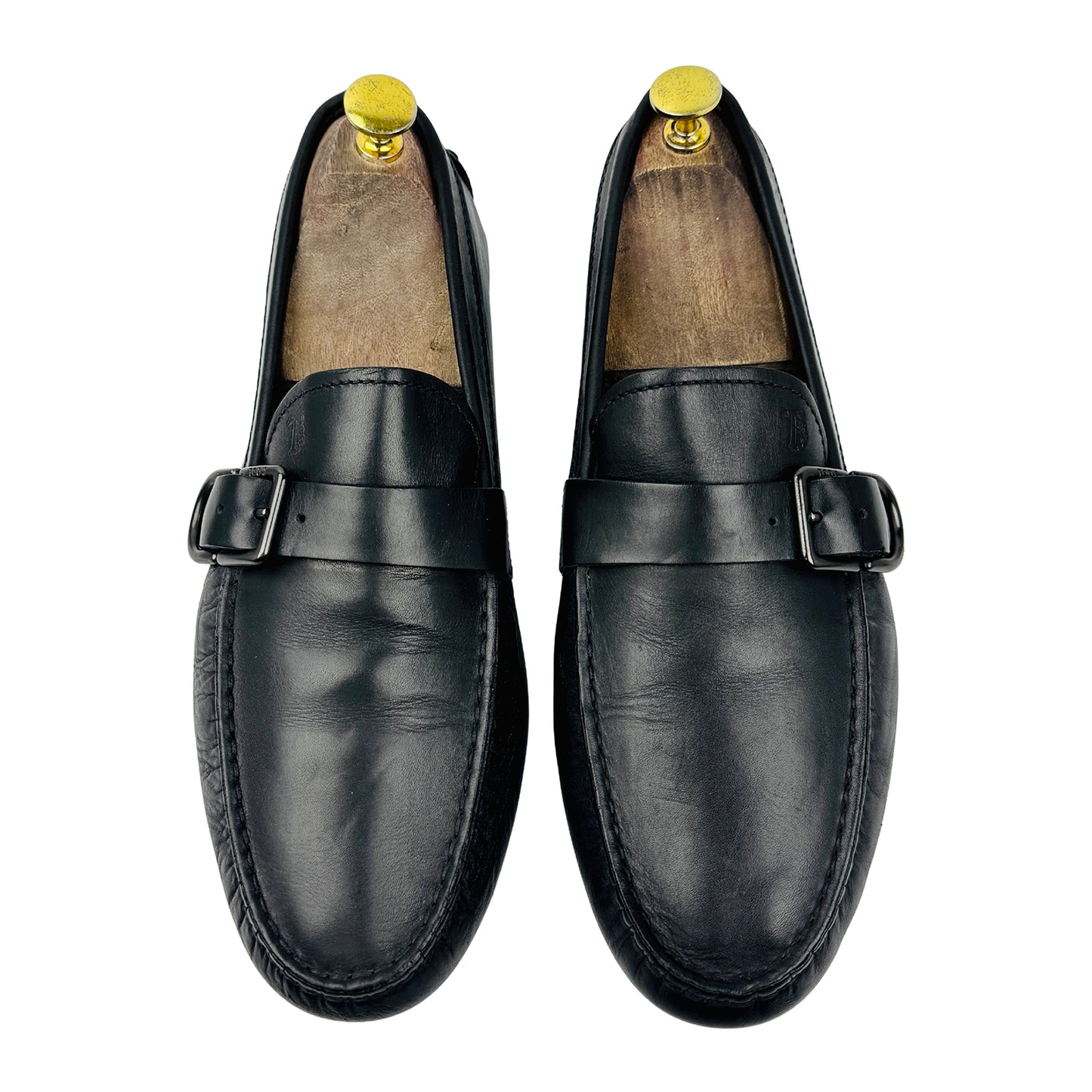 Tod’s Men's Black Leather Driving Loafers (Size 42)