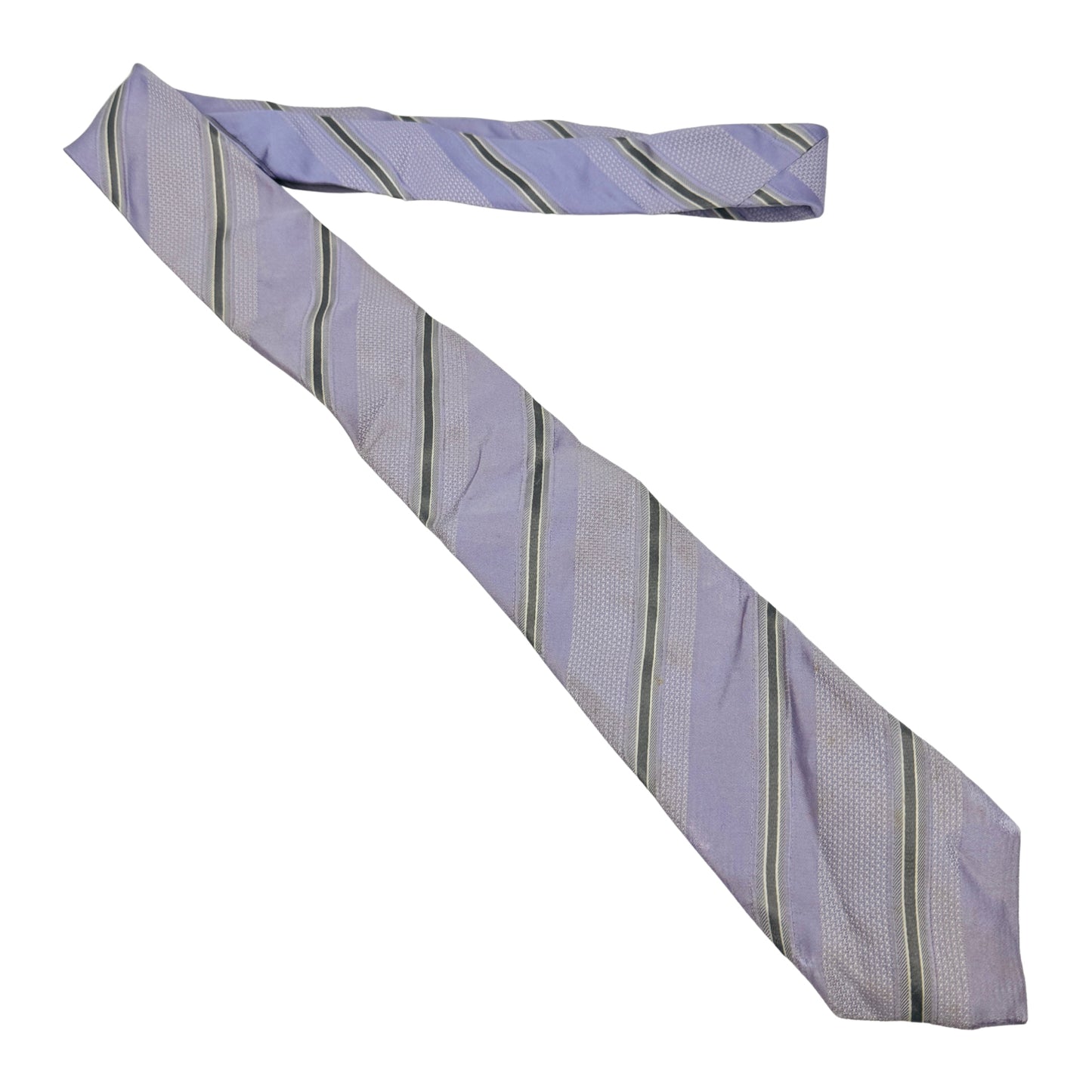 Canali Light Purple 'Diagonal Stripes' Tie (Size Regular)