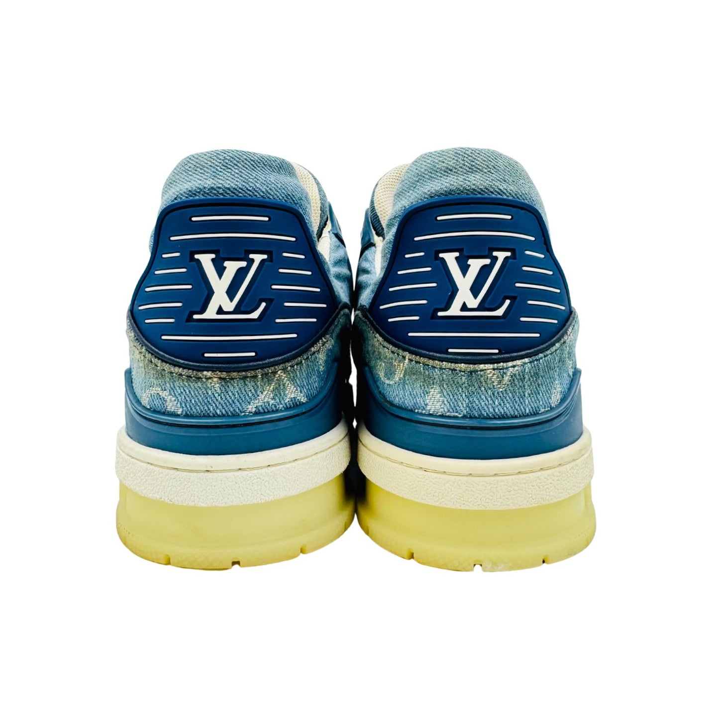 Louis Vuitton Blue Denim Monogram Sneakers (Size 43.5/44) - 1A8TSJ