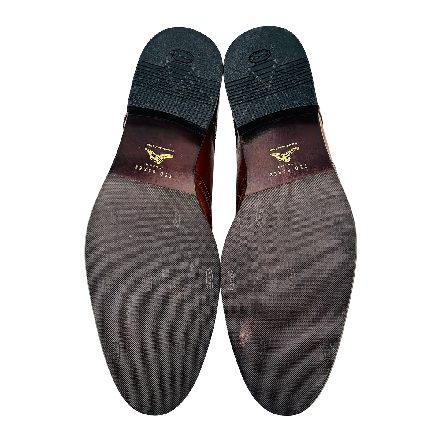 Ted Baker Men's Brown Leather Derby Shoes (Size 45)