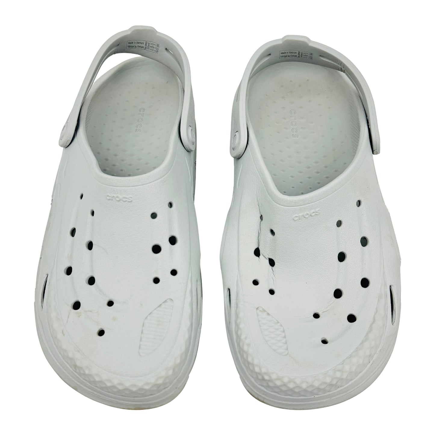 Crocs Off-Grid Light Grey Clogs (Size 44) - 209501