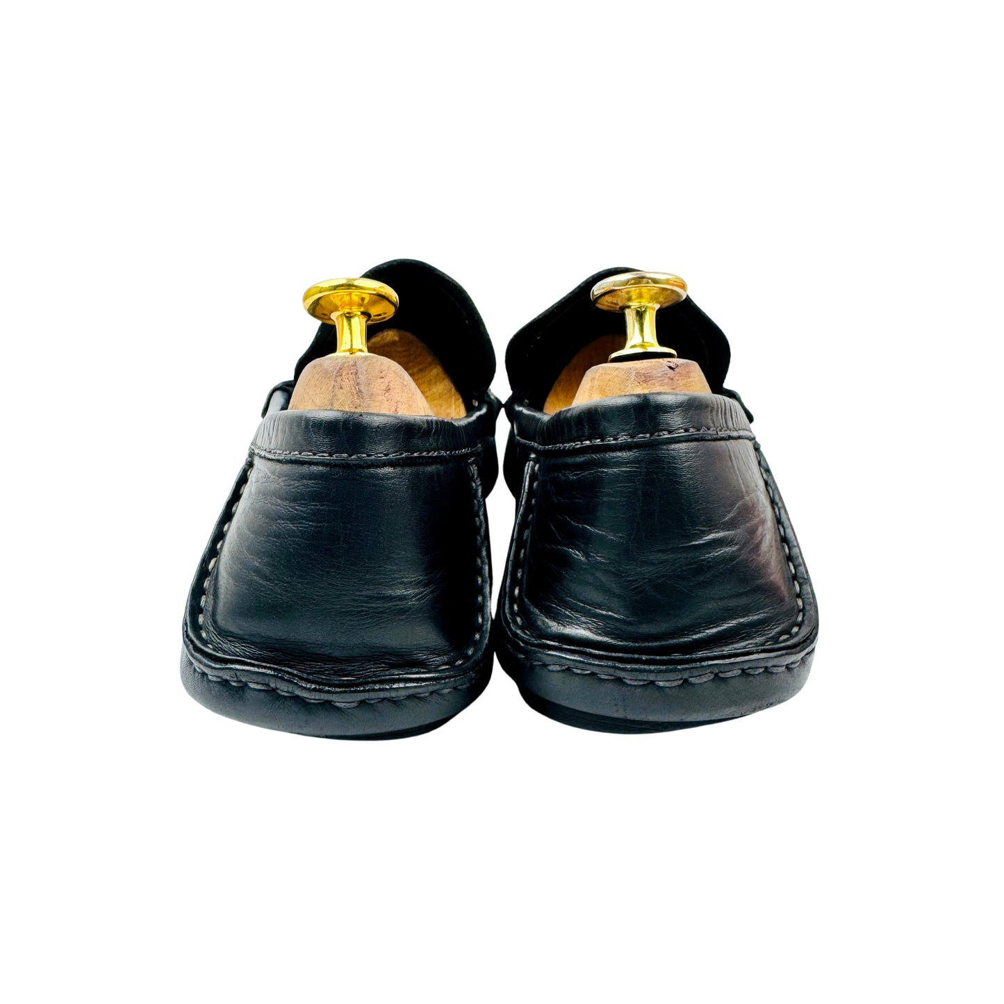 Gucci Men's Black Horsebit Driving Loafers (Size 44/44.5)