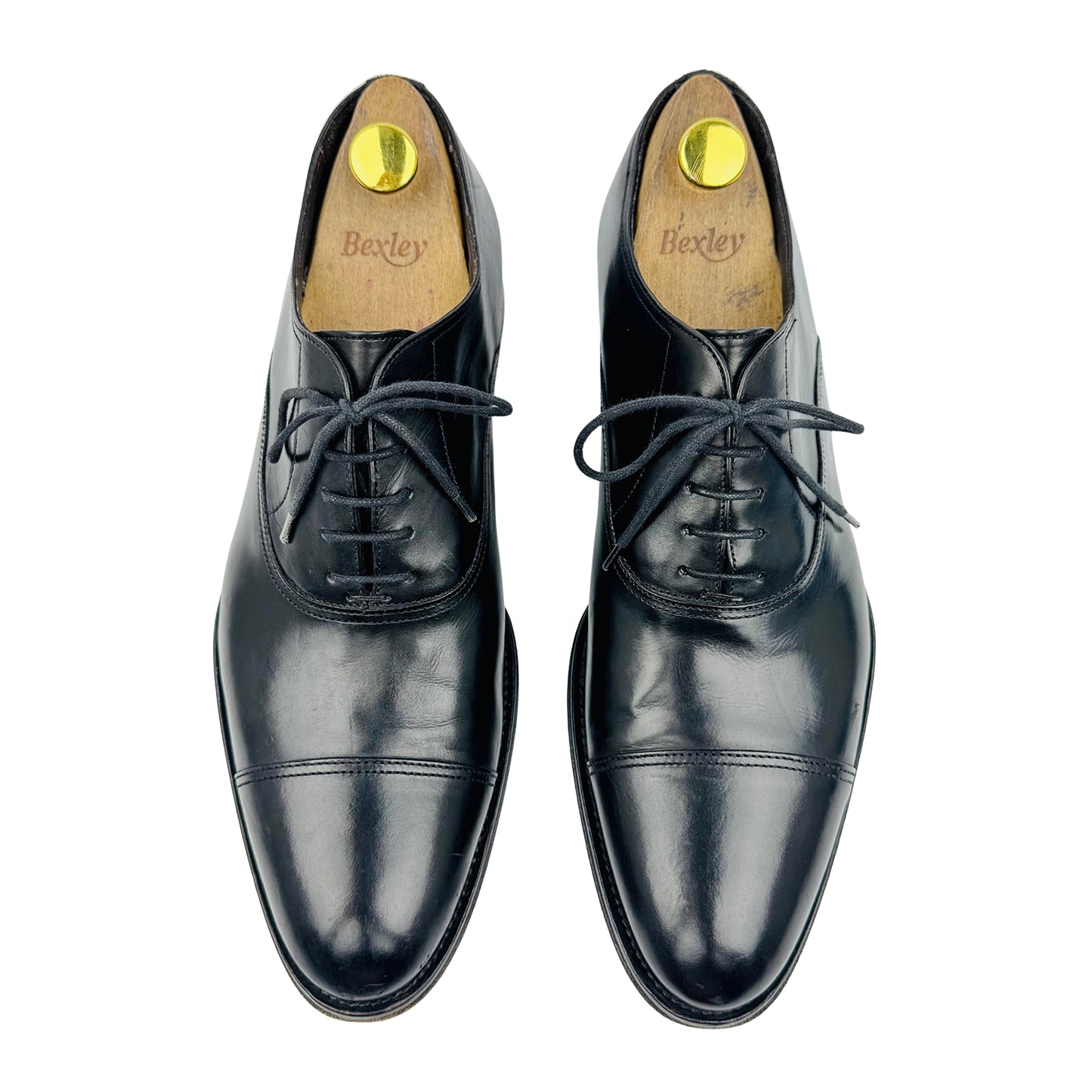 Russell & Bromley Culumus Leather Black Oxford Shoes (Size 42.5/43)