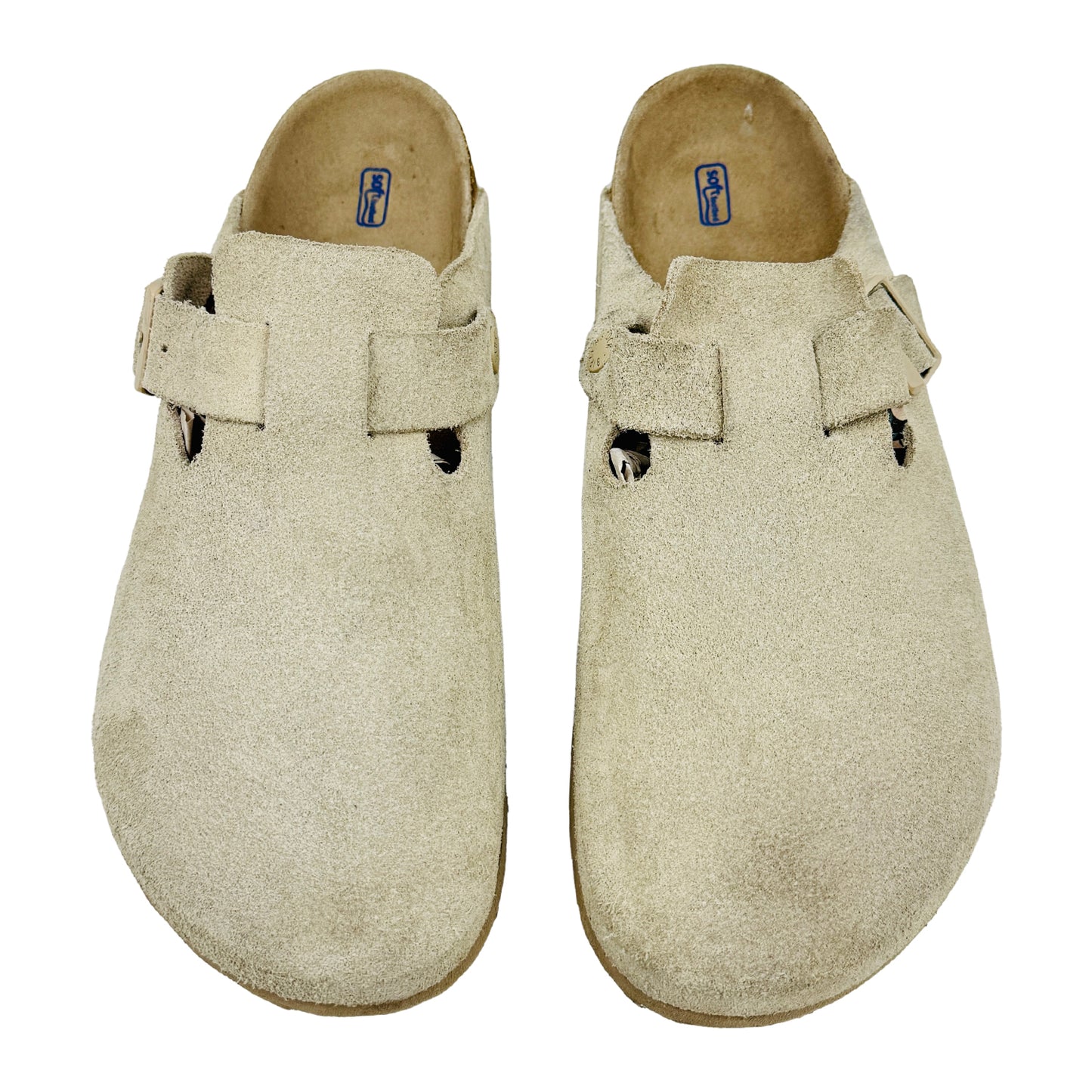 Birkenstock Boston Beige Suede Clogs (Size 42/42.5) - 0560771
