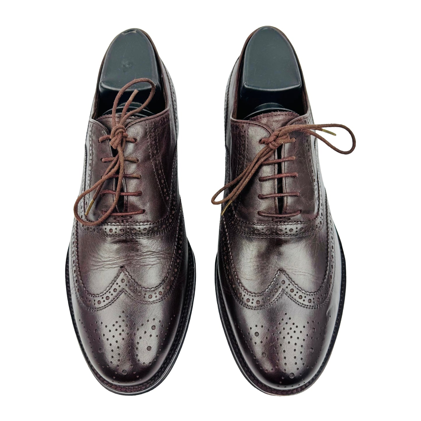 Balmain Men's Brown Leather Brogue Shoes (Size 40)