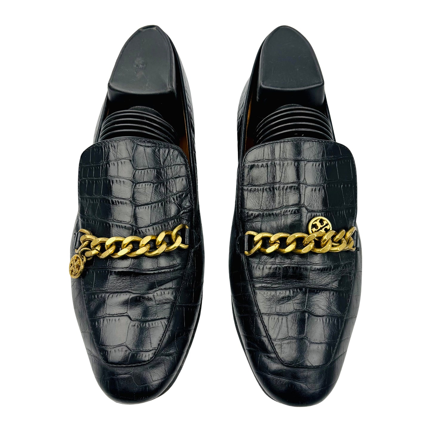 Tory Burch Jessa Croc Embossed Loafers (Size 38.5/39)