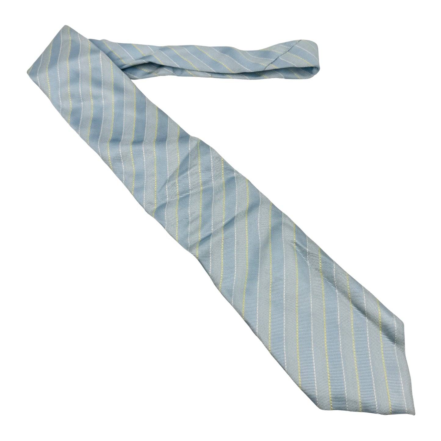 Canali Sky Blue 'Diagonal Stripes' Tie (Size Regular)