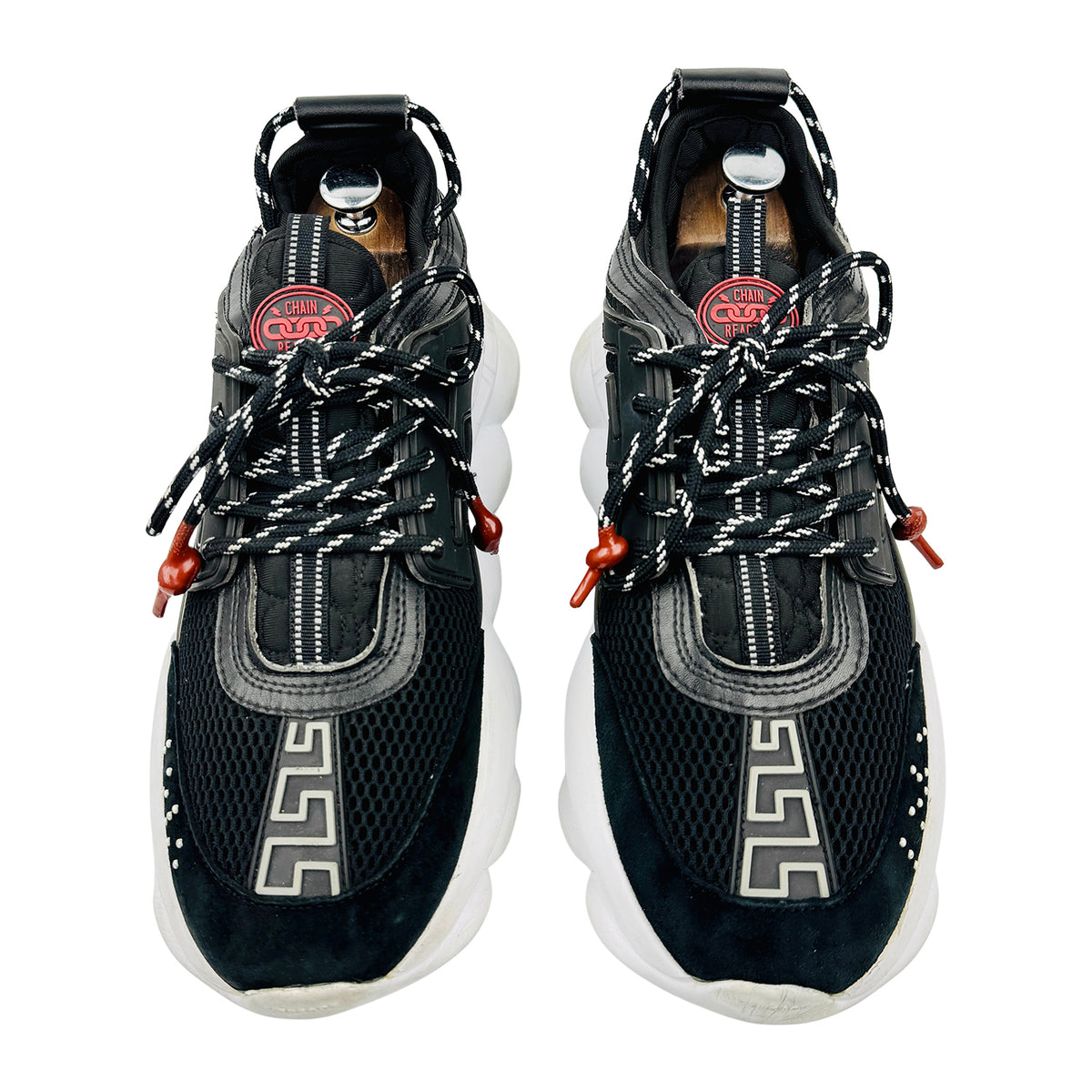 Versace Chain Reaction 'Black Mesh' Shoes (Size 45) - DSU7071E-D9TVG-D41H1