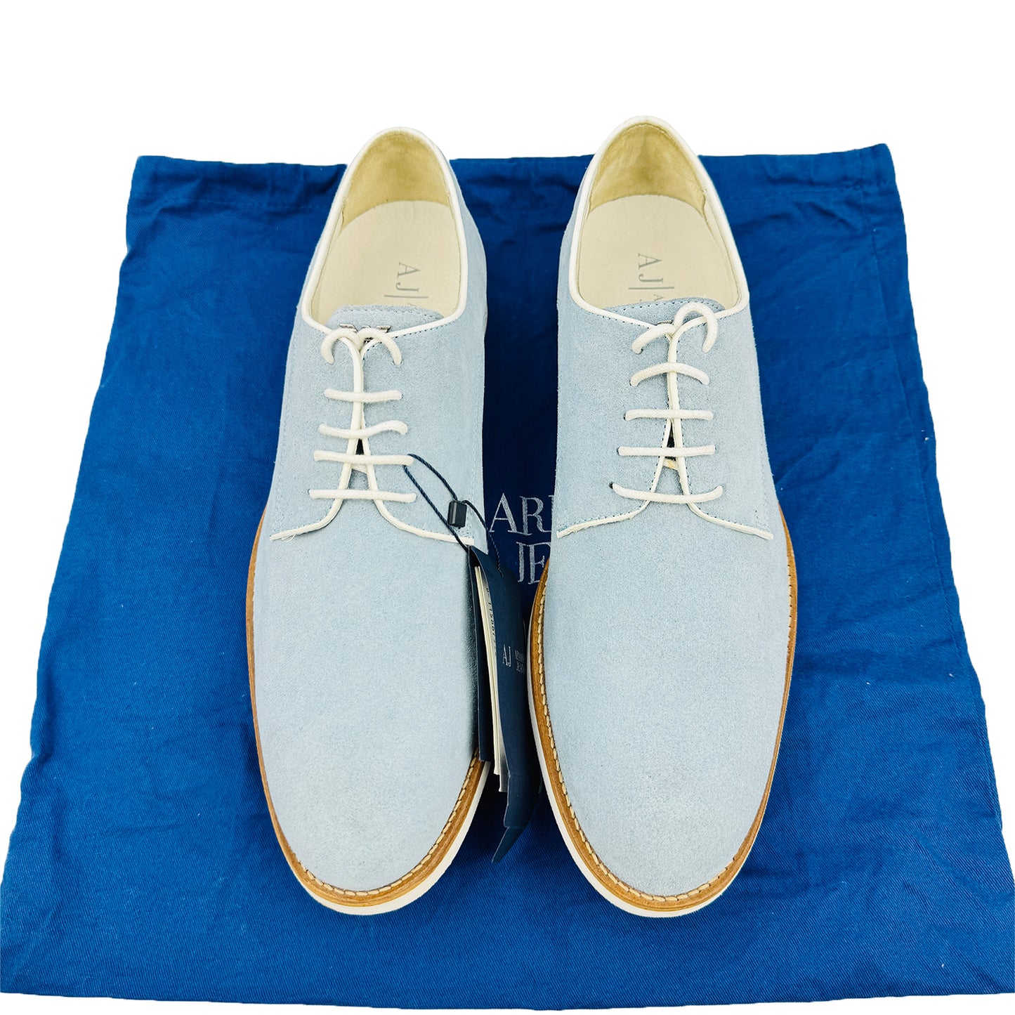 Armani Jeans Men's Light Blue Derby Shoes (Size 44)