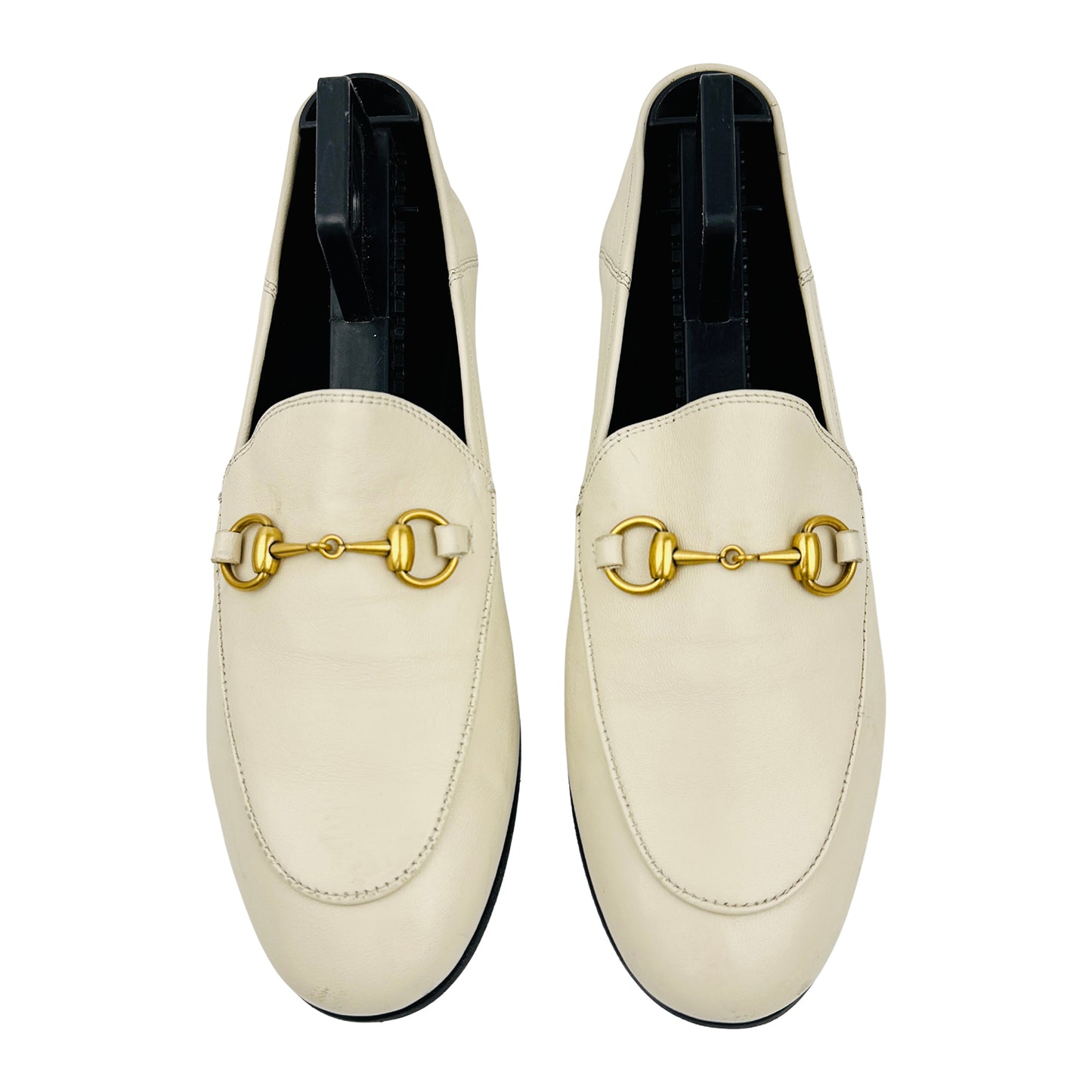Gucci Brixton 'Mystic White' Lambskin Leather Loafers (Size 36)