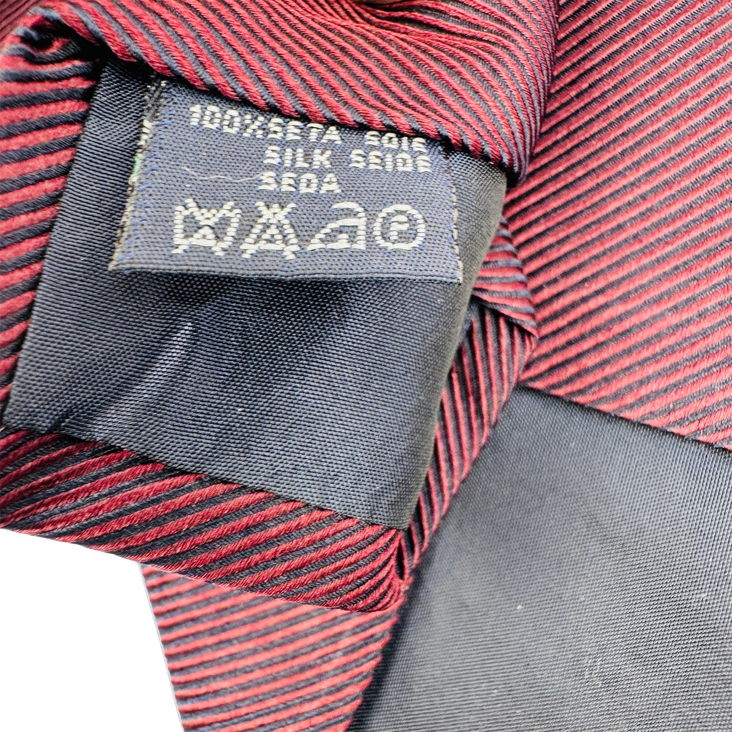 Burberry London Deep Burgundy 'Subtle Diagonal Stripes' Silk Tie