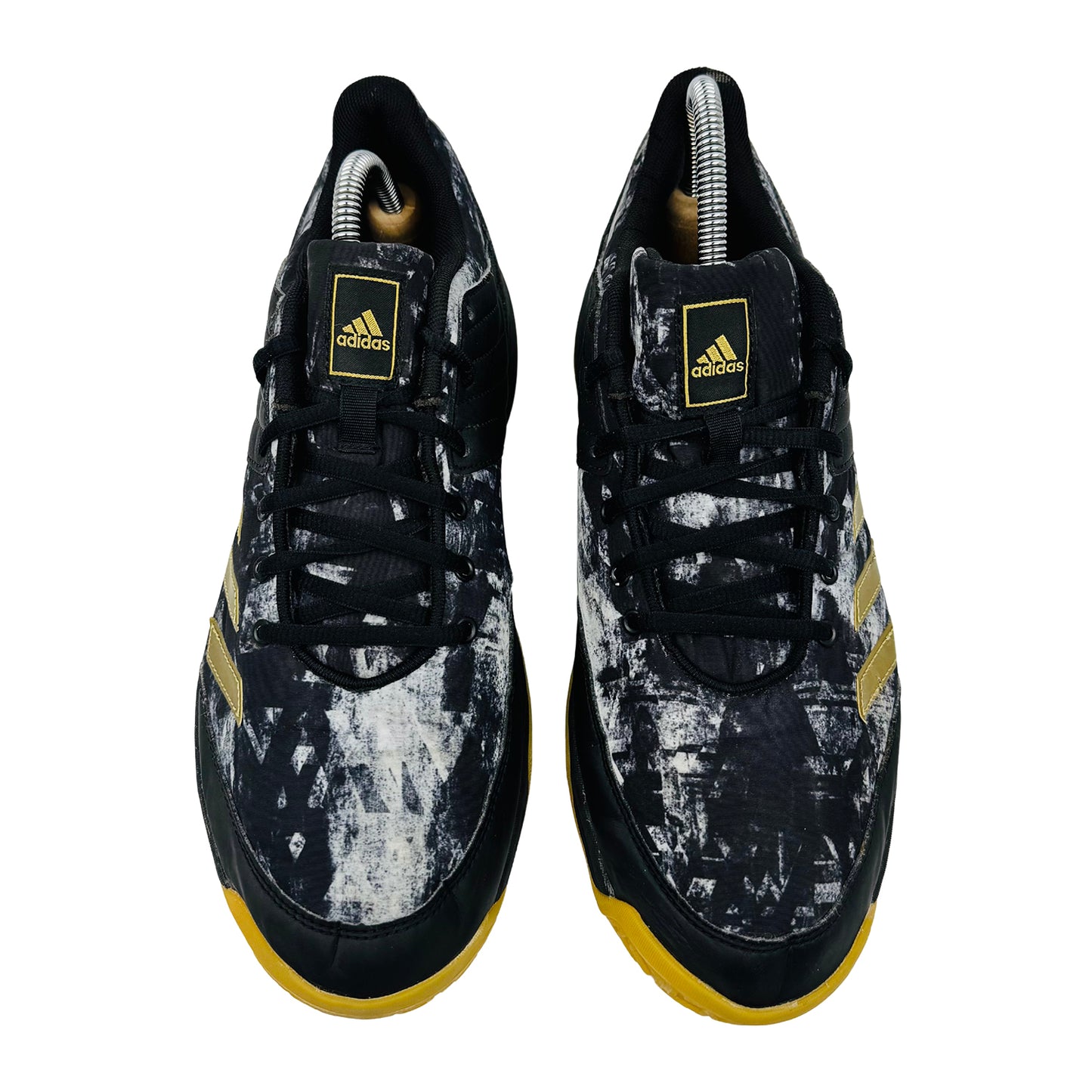 Adidas Ligra 5  Black Gold Sneakers (Size 44) - BY2572