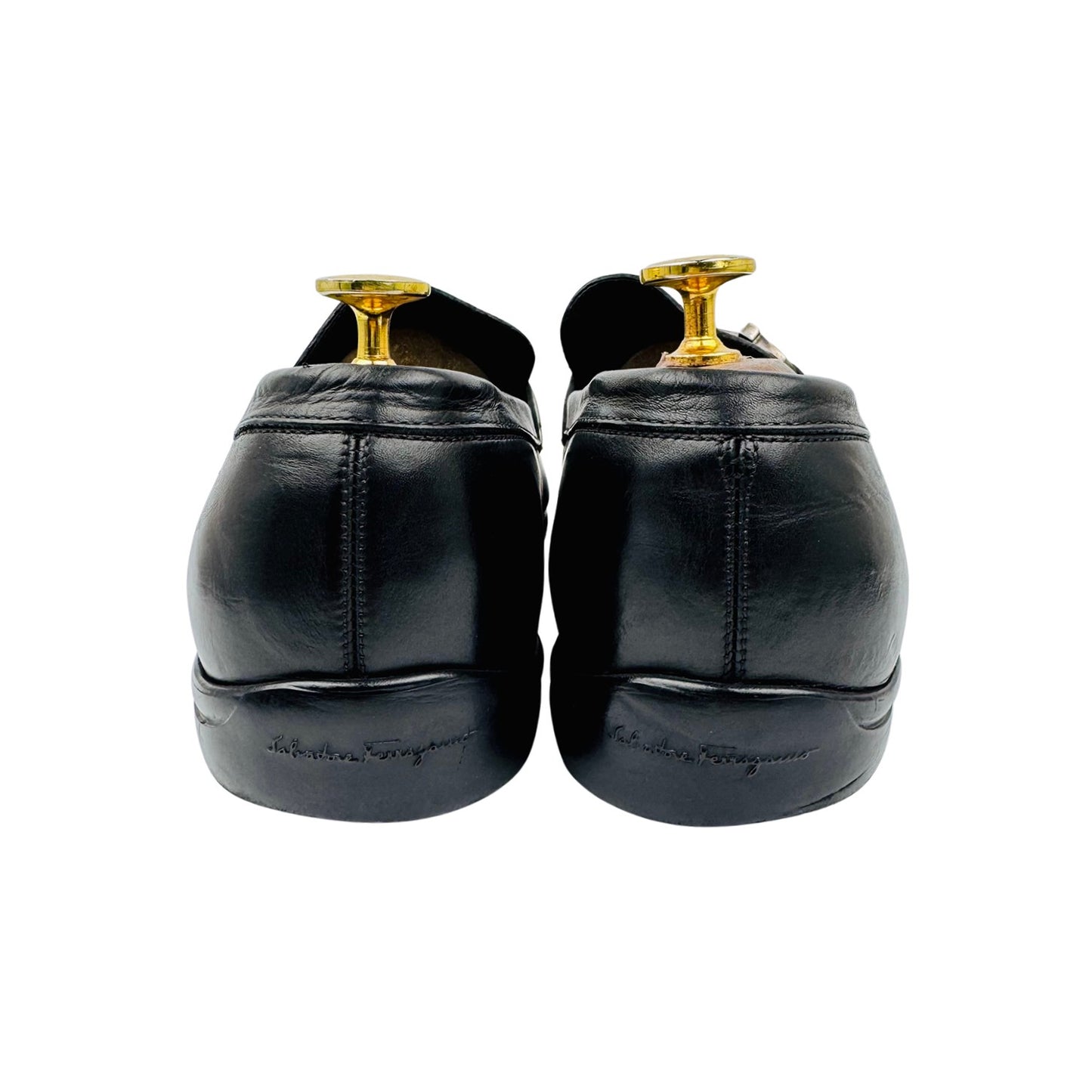 Salvatore Ferragamo Black Gancini Bit Loafer (Size 42.5)