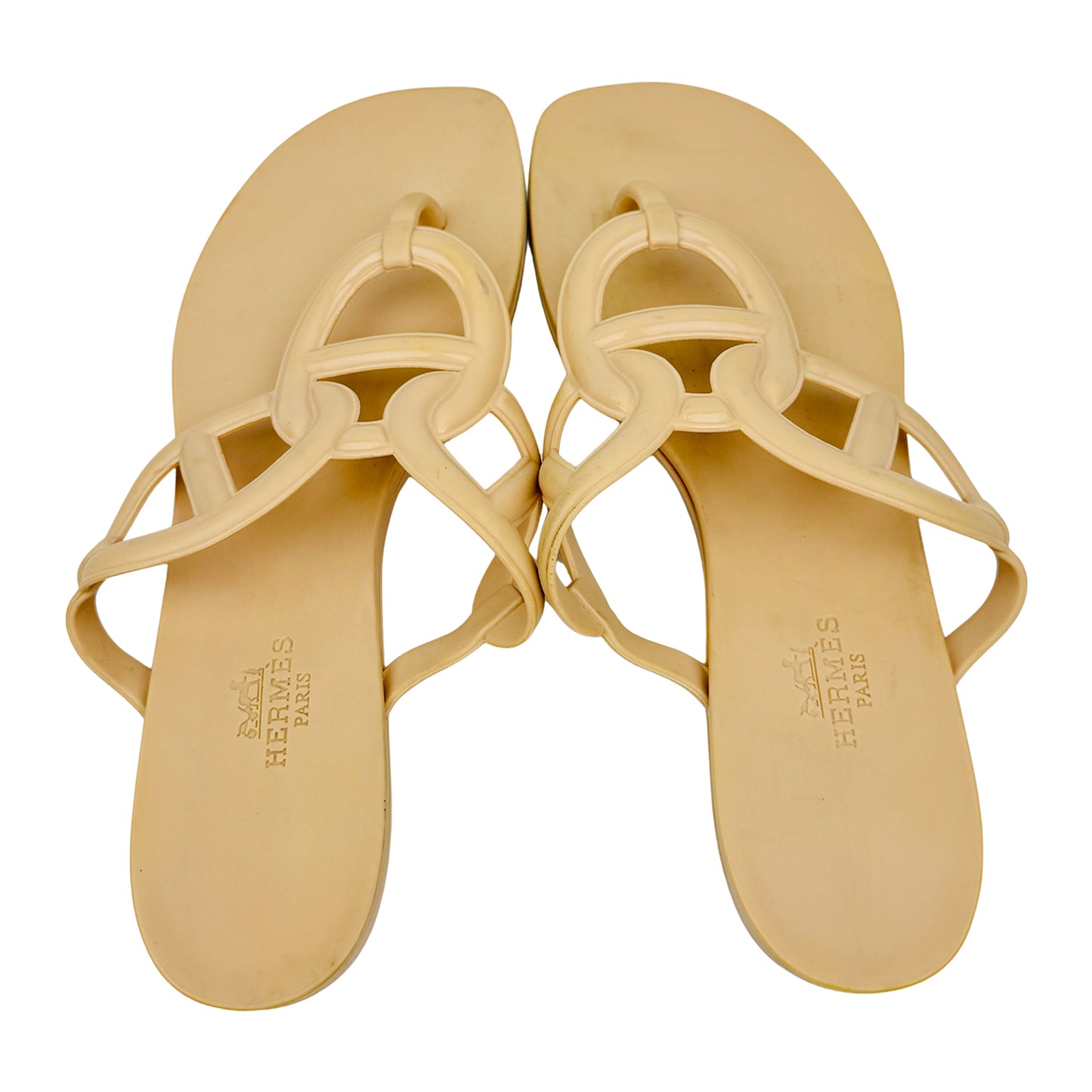 Hermès Egerie Beige Sandal Slippers (Size 41)