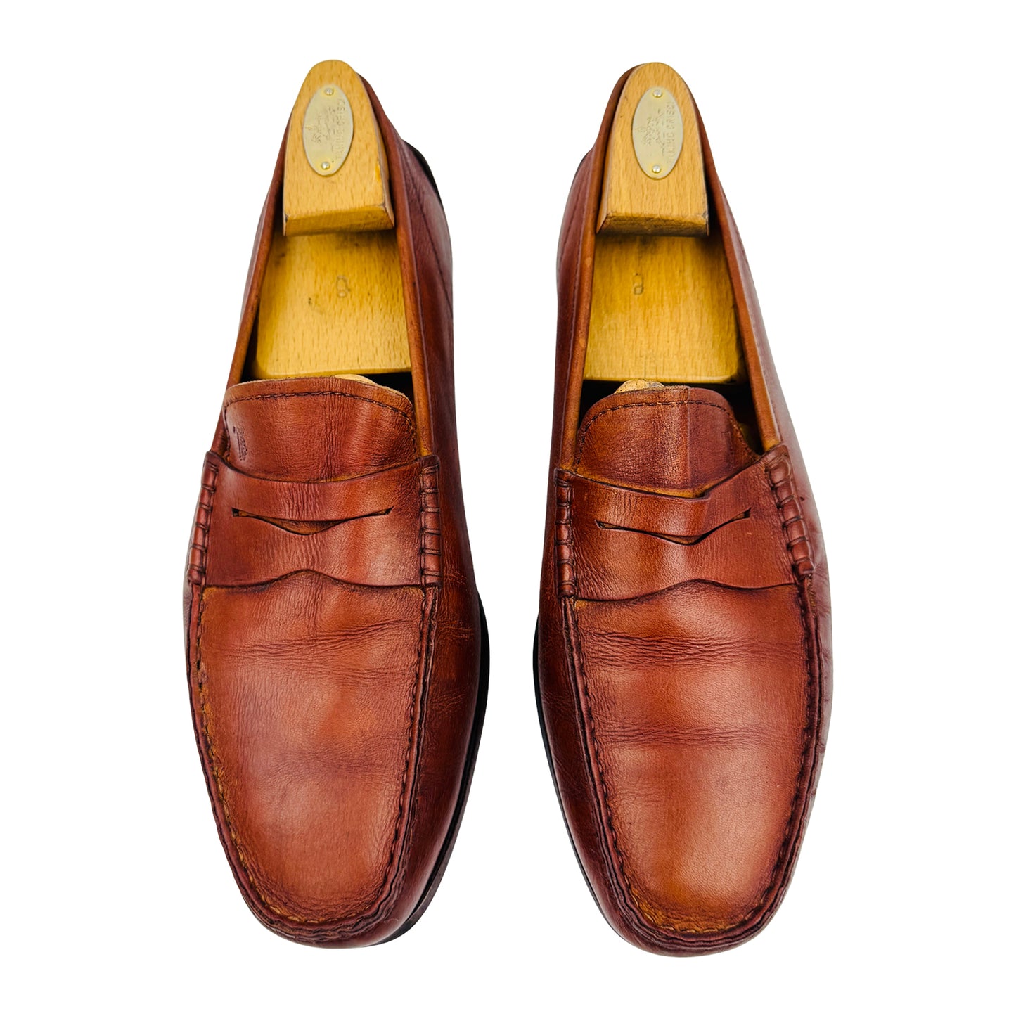 Tod’s Men's Brown Leather Penny Loafers (Size 43.5)