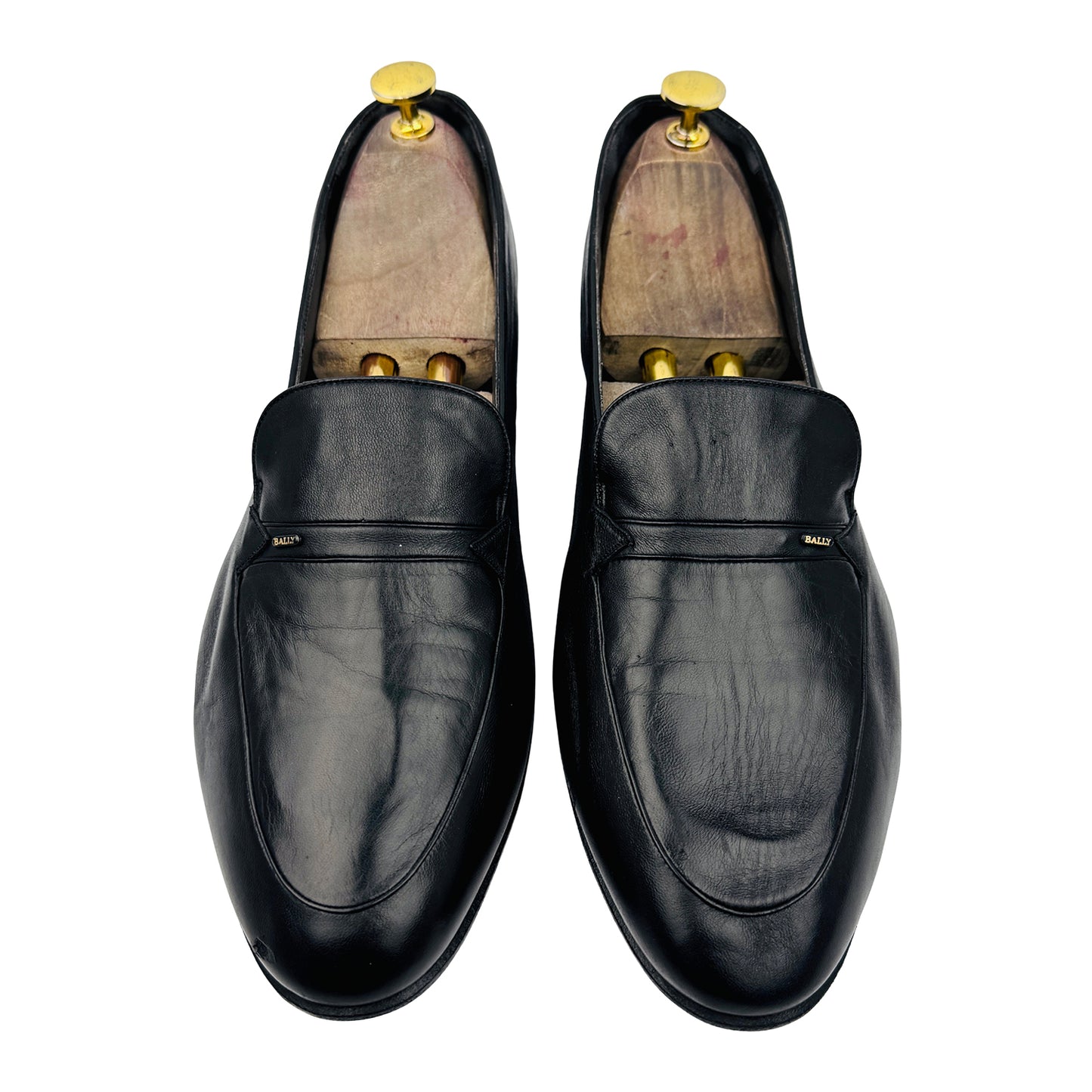 Bally Men's Oliver Black Penny Vintage Loafers (Size 43.5/44)