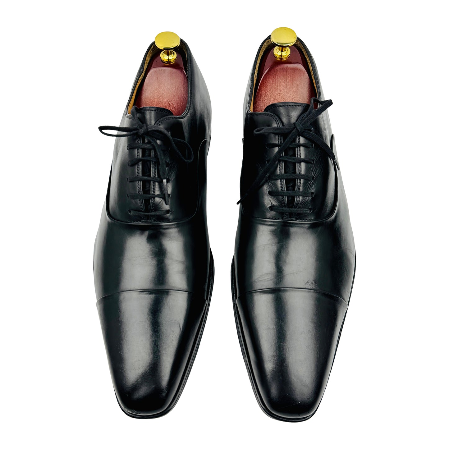 Magnanni Men's Corey Black Oxford shoes (Size 43.5) - 11676