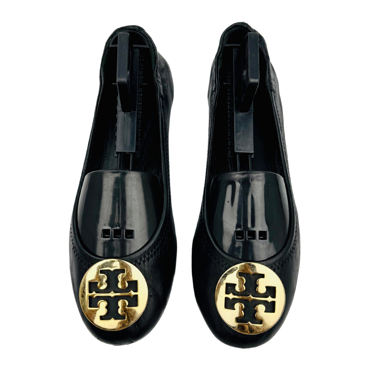 Tory Burch Reva Black Ballet Flats (Size 38/38.5)