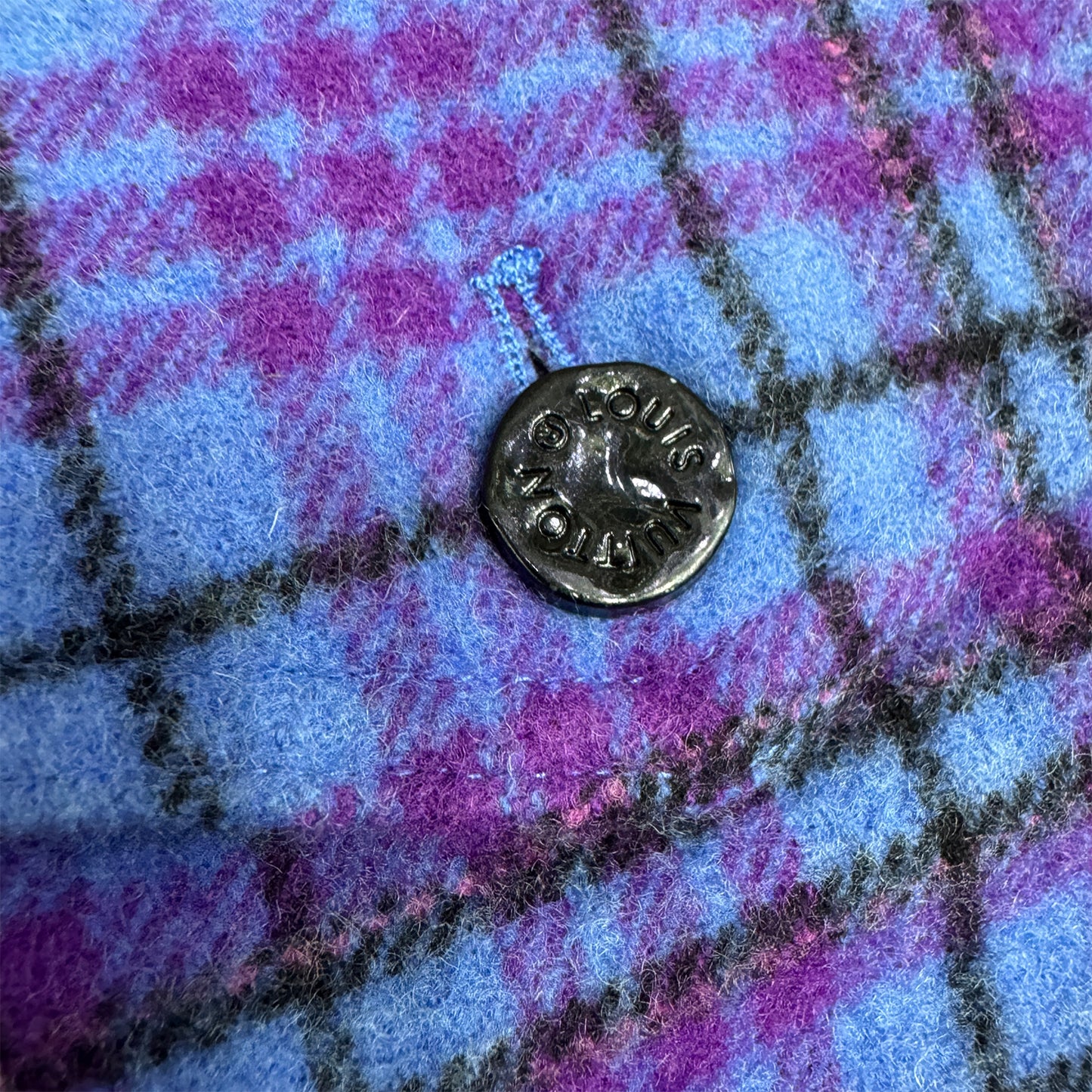 Louis Vuitton Cropped Flannel Blouson Trucker Jacket (Size Large/XL)