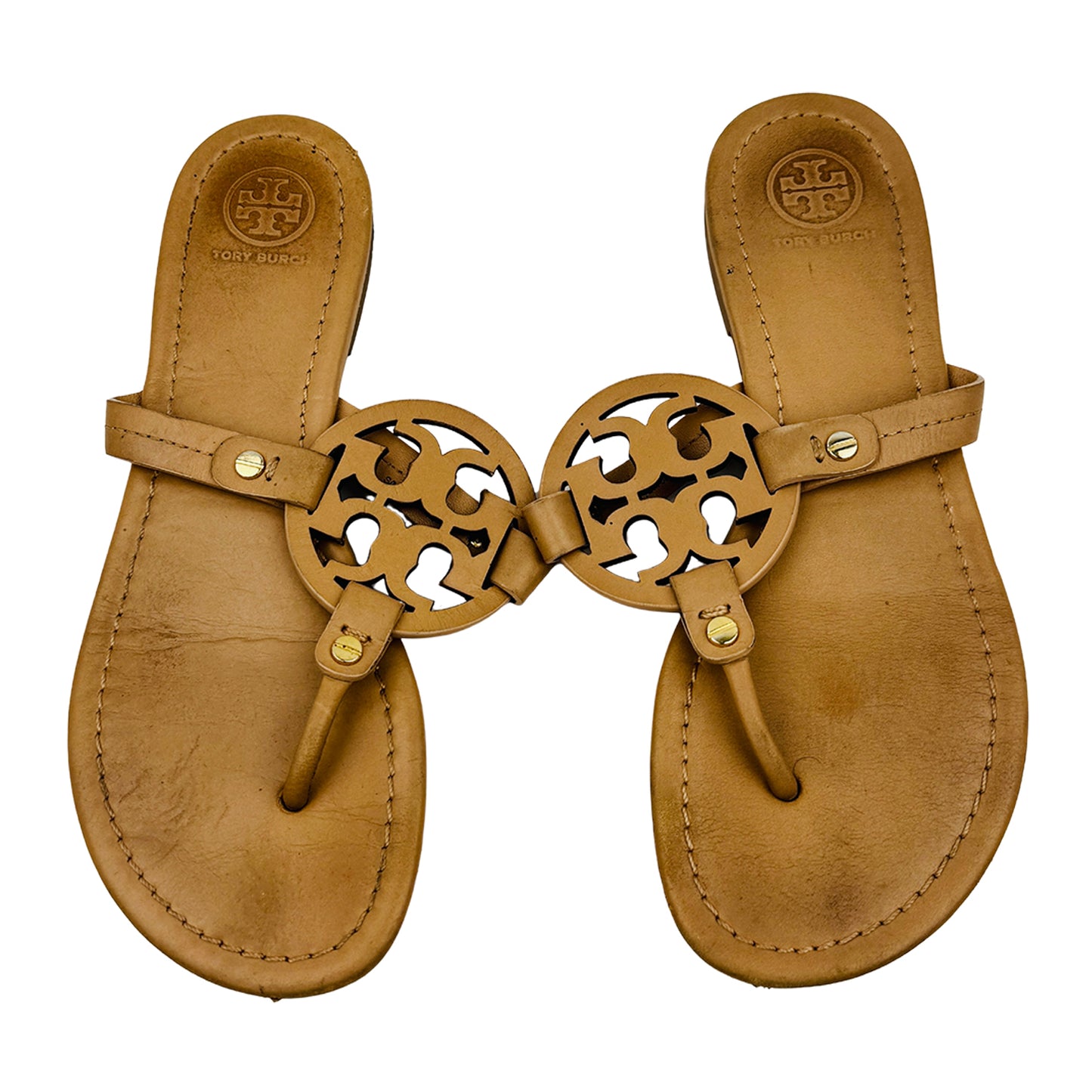 Tory Burch Miller Tan Thong Sandal Slippers (Size 37.5) - 5930