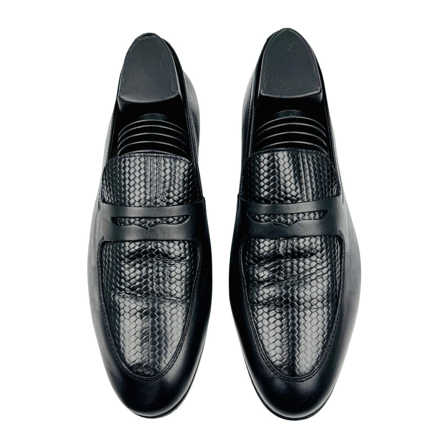 Rosso Brunello Black Leather Loafers (Size 40/40.5)