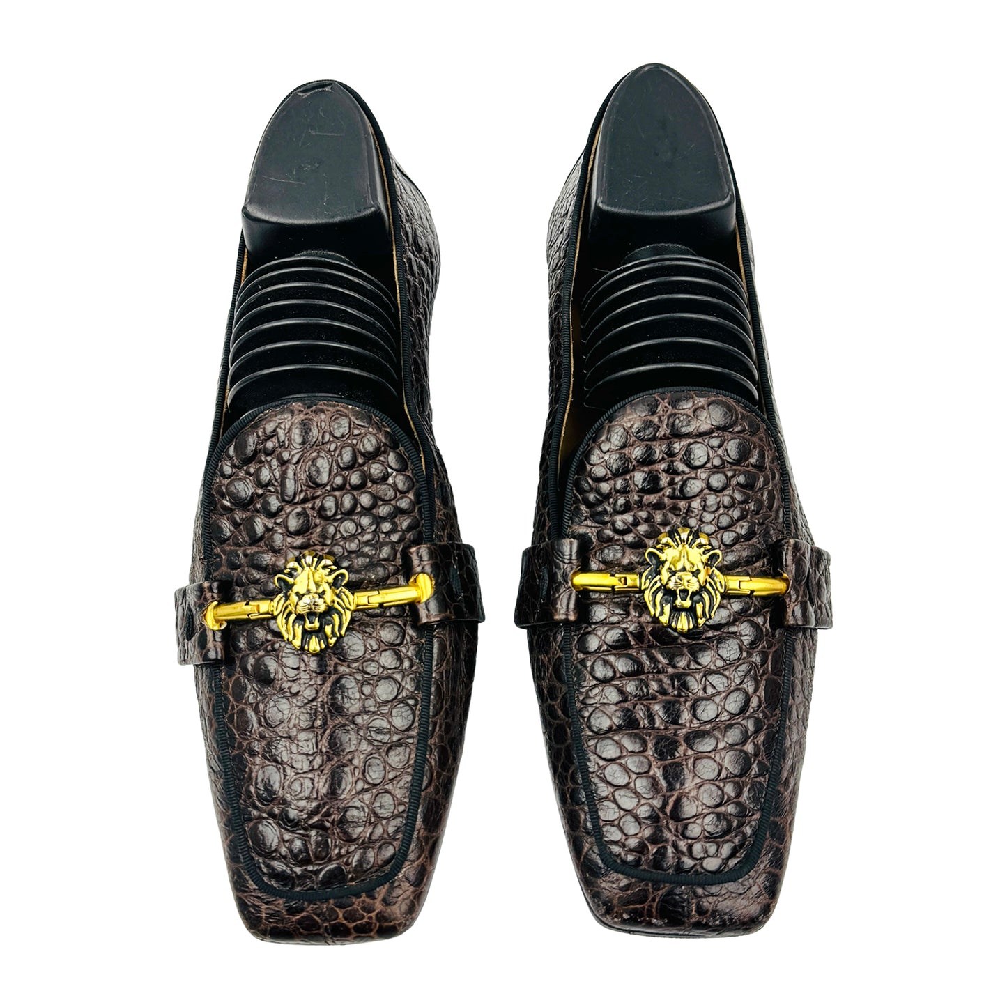 Konstantin Starke Crocodile Leather Lion Bit Loafers (Size 41)