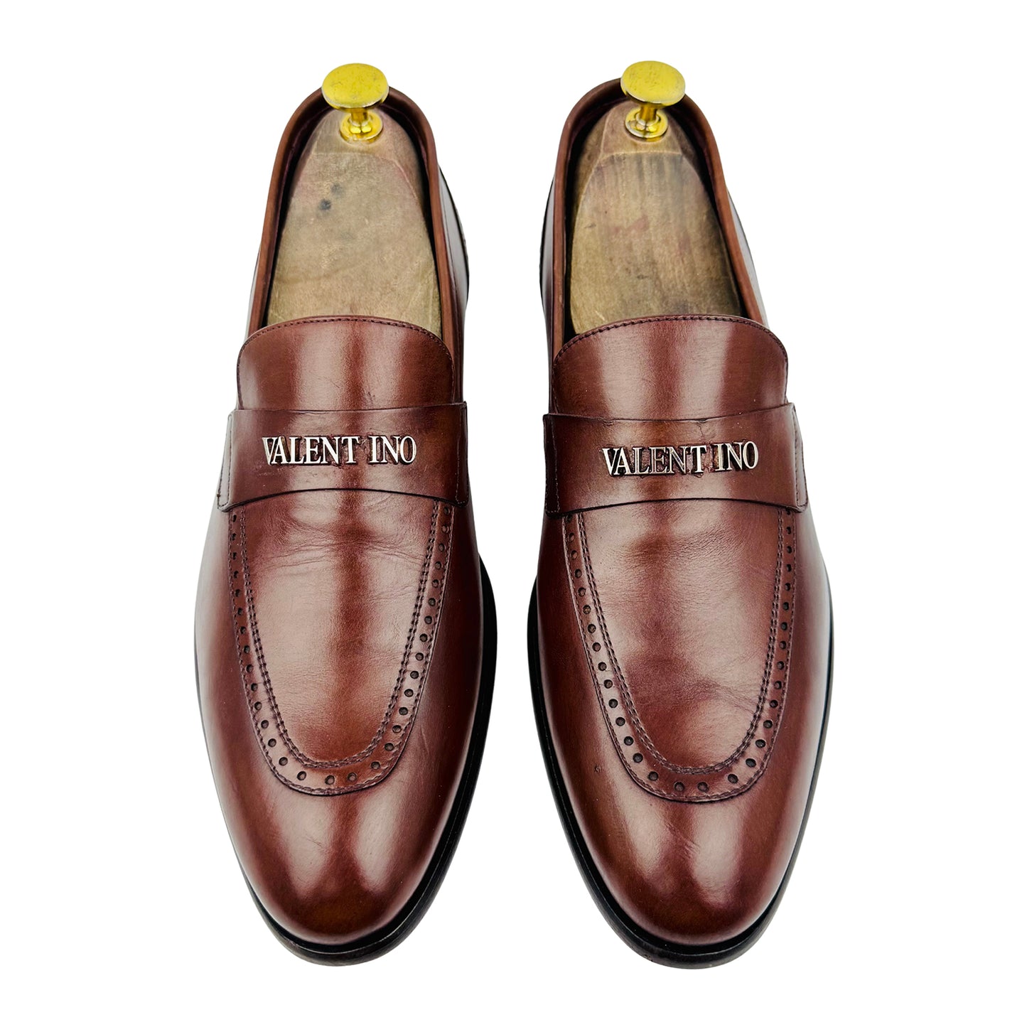 Valentino Brown Leather Italian Loafer (Size 41.5)