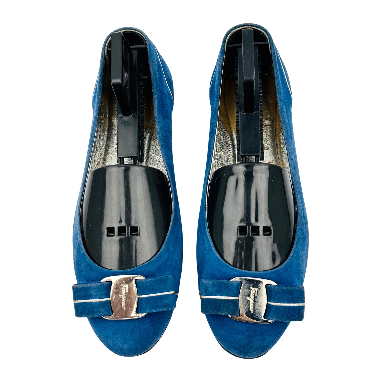 Salvatore Ferragamo Blue Ballet Flats (Size 37/37.5)