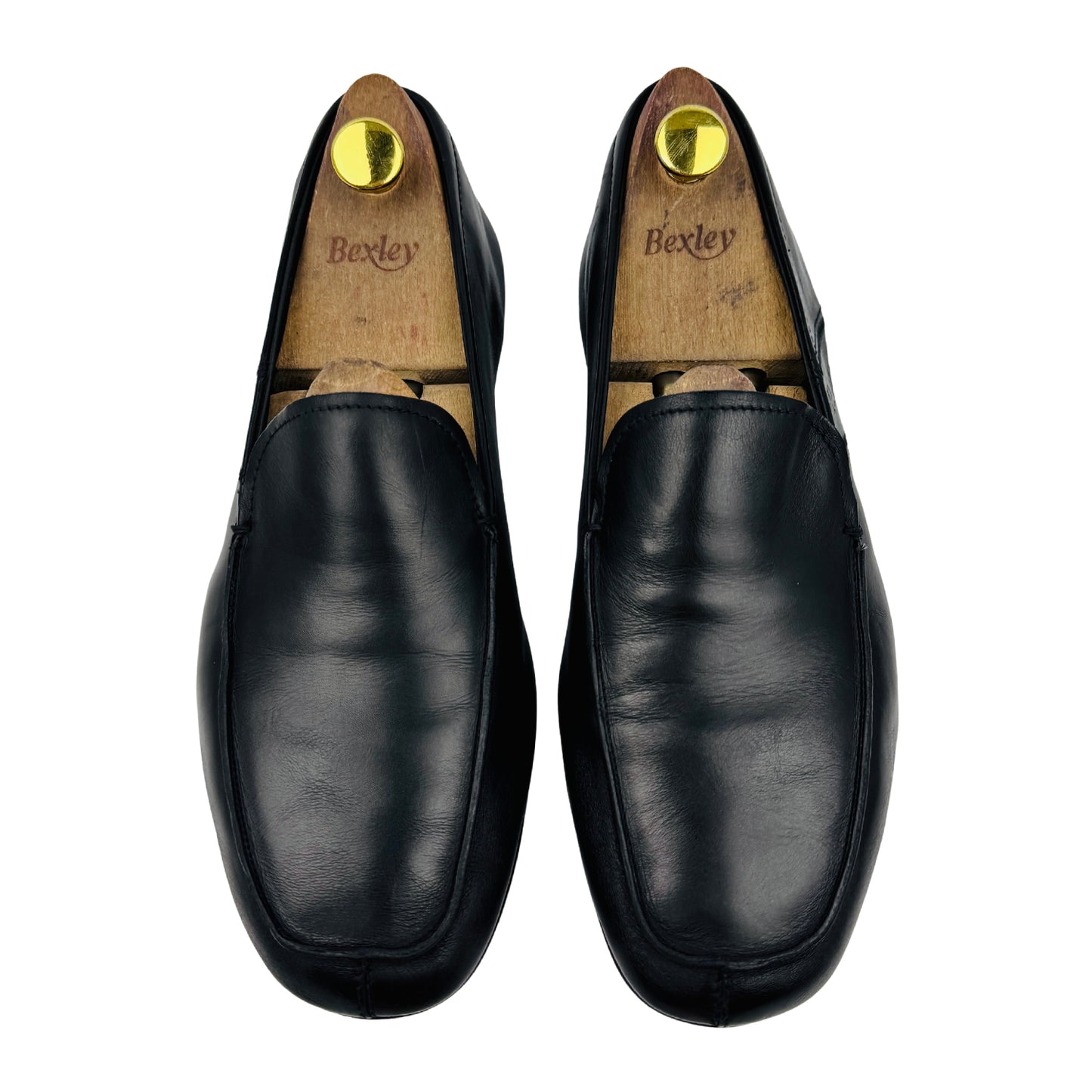 Prada Men's Black Leather Italian Loafers (Size 42.5)