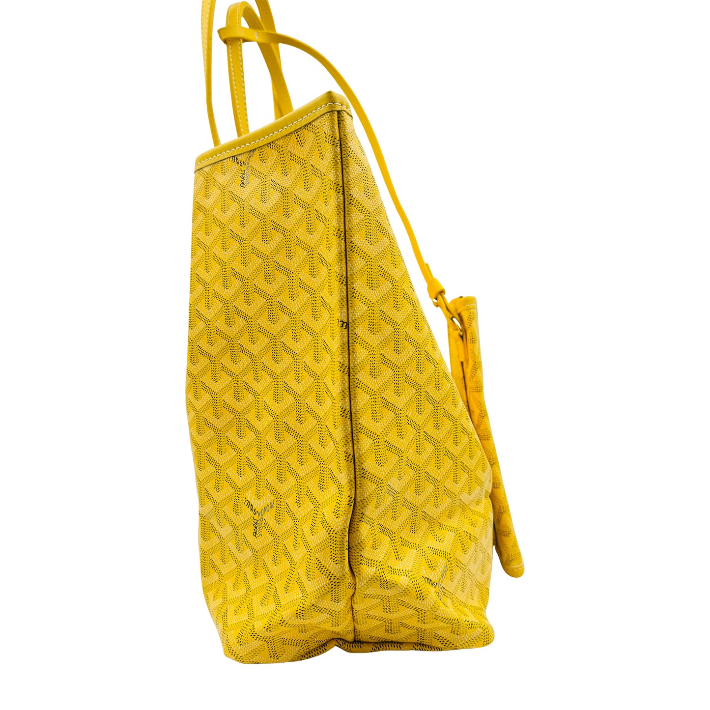 Goyard Saint Louis Yellow Goyardine Canvas Tote Bag