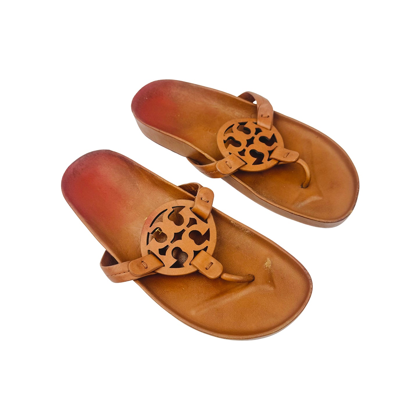 Tory Burch Miller Cloud Brown Sandal Slippers (Size 37)