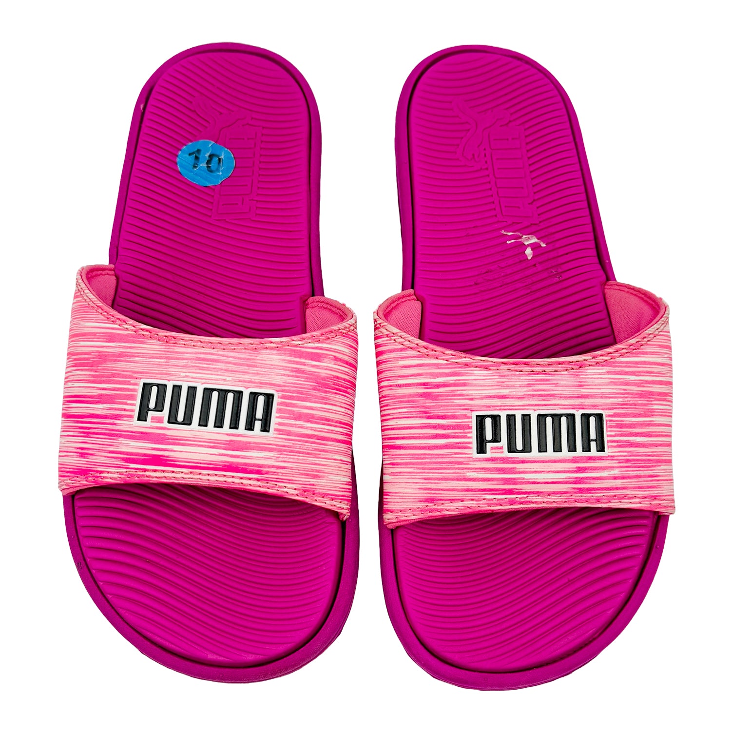 Front image of Puma Men's Purple Fashion Slides (Size 44/45)